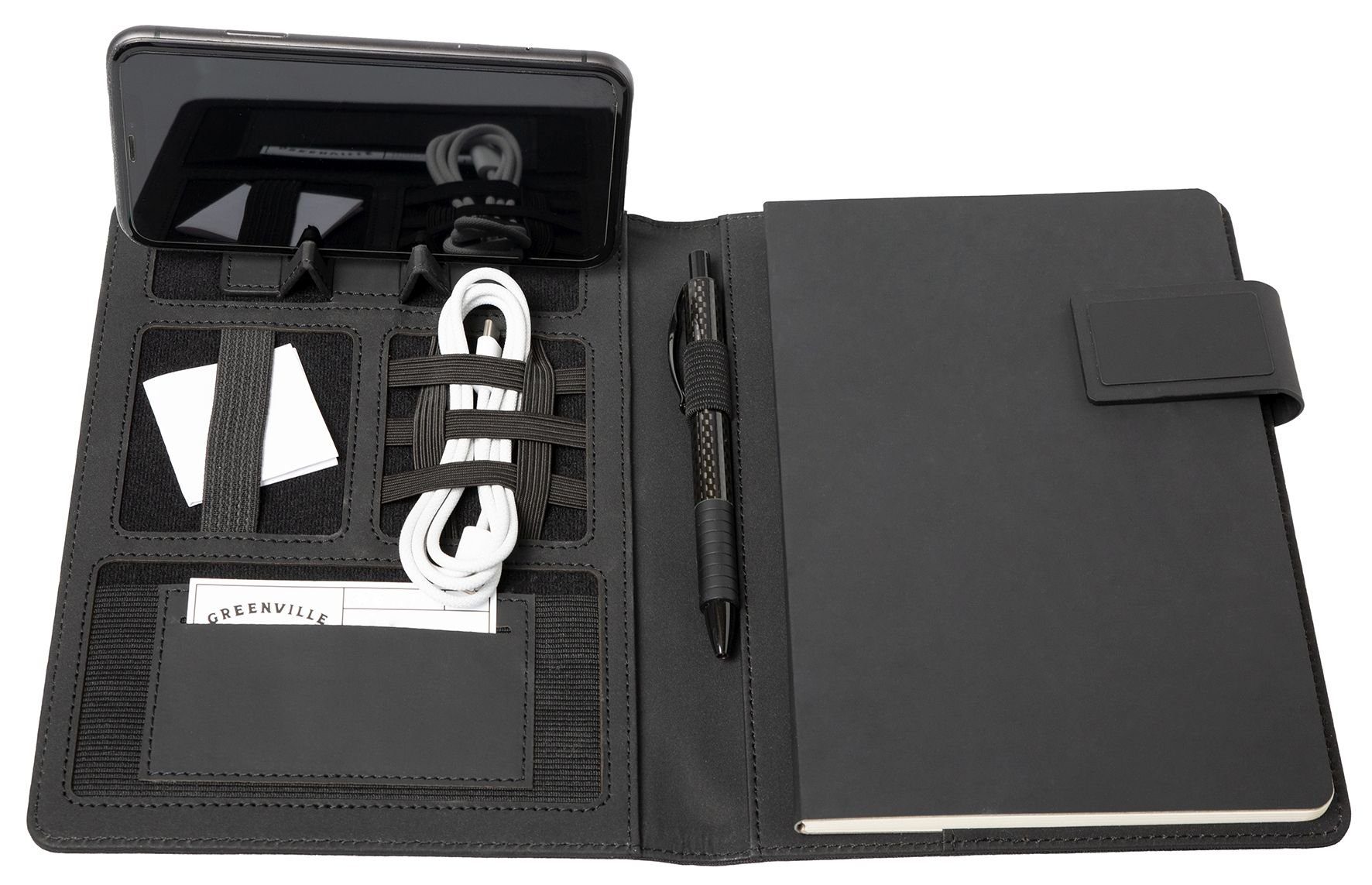 Organisationsmappe Alassio® 46222 Schreibmappe - A5, anthrazit, Magnetverschluss