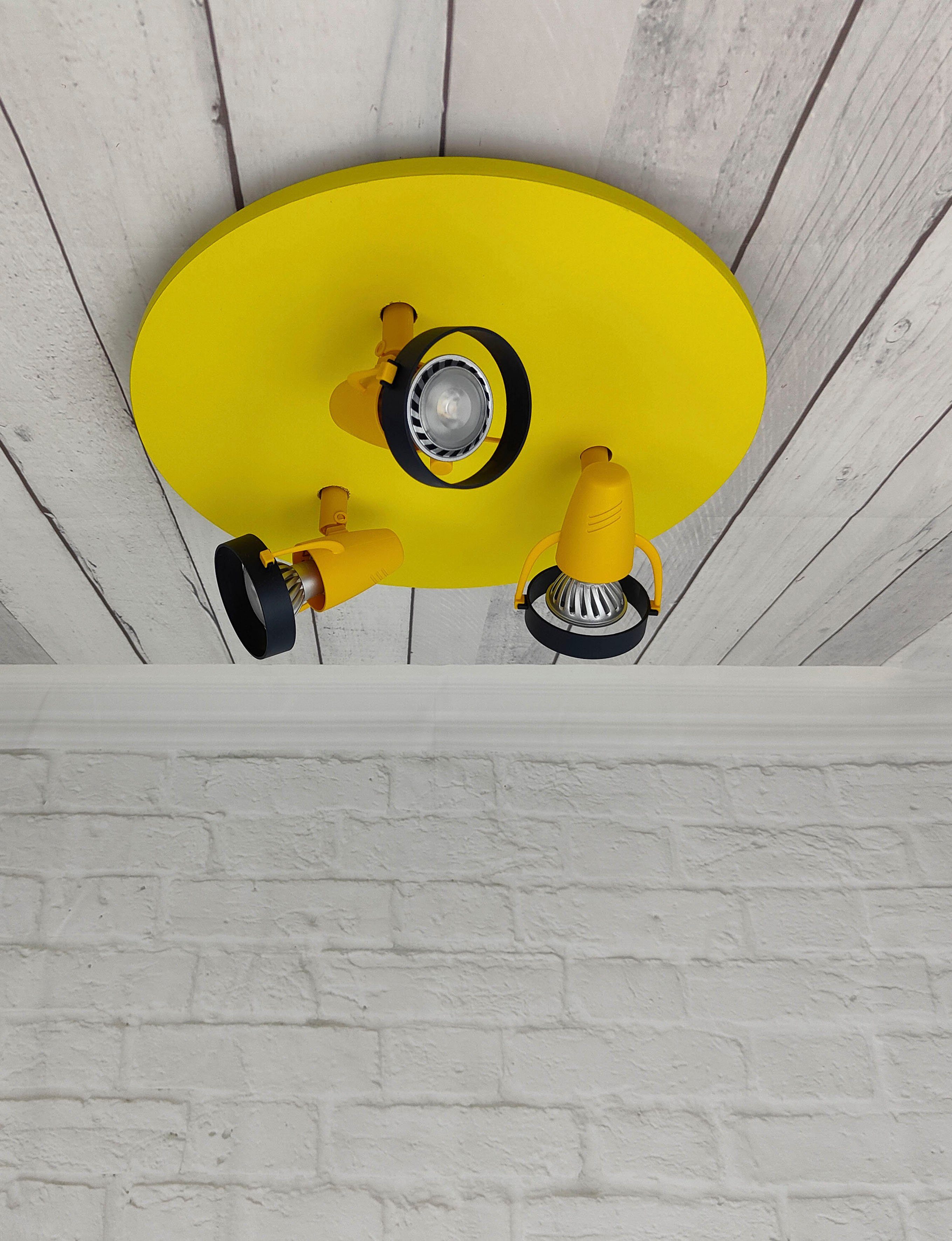 niermann Deckenstrahler Strahler, Kinderlampe, 3 verstellbare Spots, Kinderzimmer
