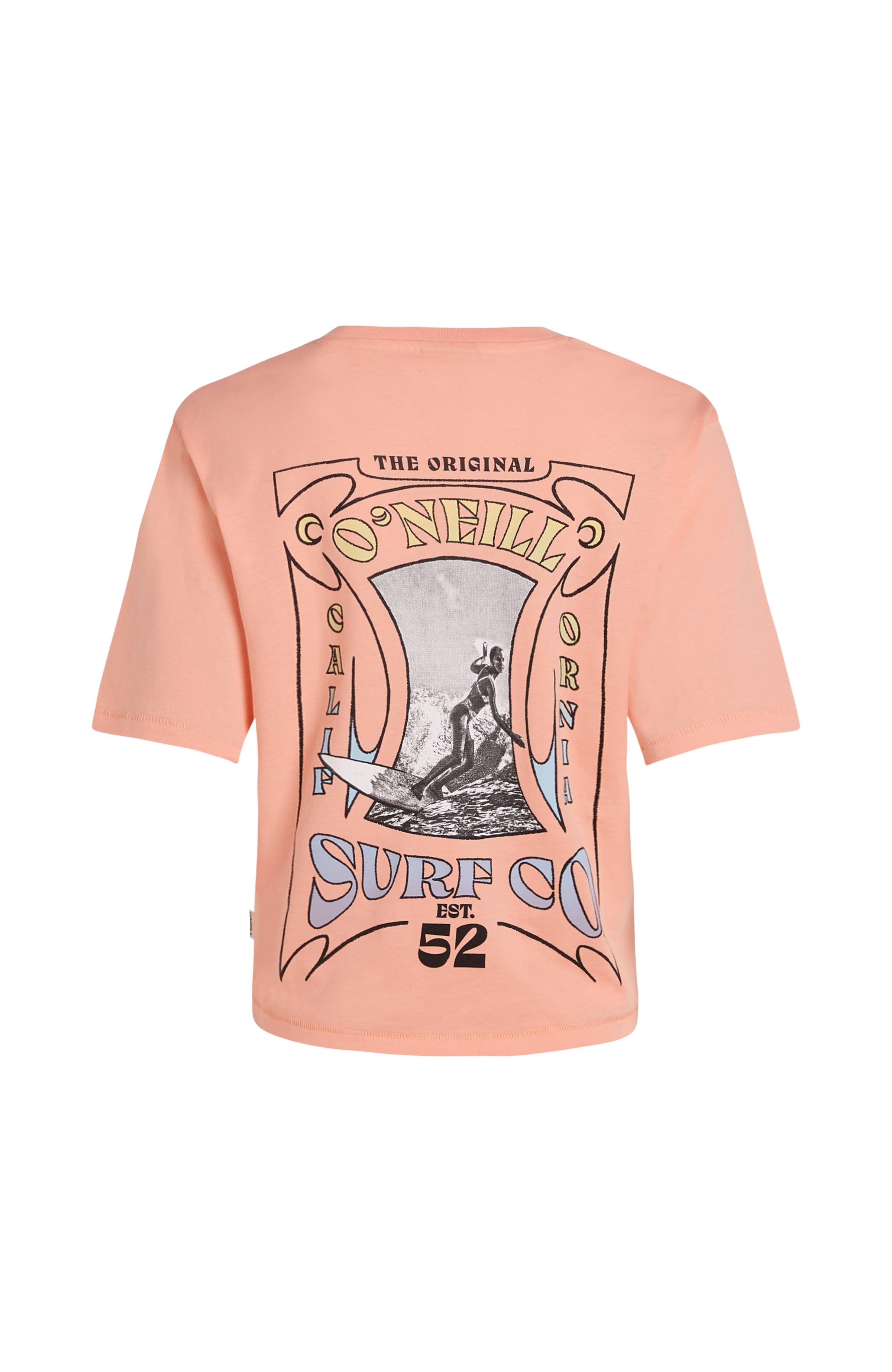 O'Neill T-Shirt SUMMER MUSTHAVES BACK PRINT T-SHIRT mit wasserbasierten Prints auf Brust und Rücken, lockere Passform