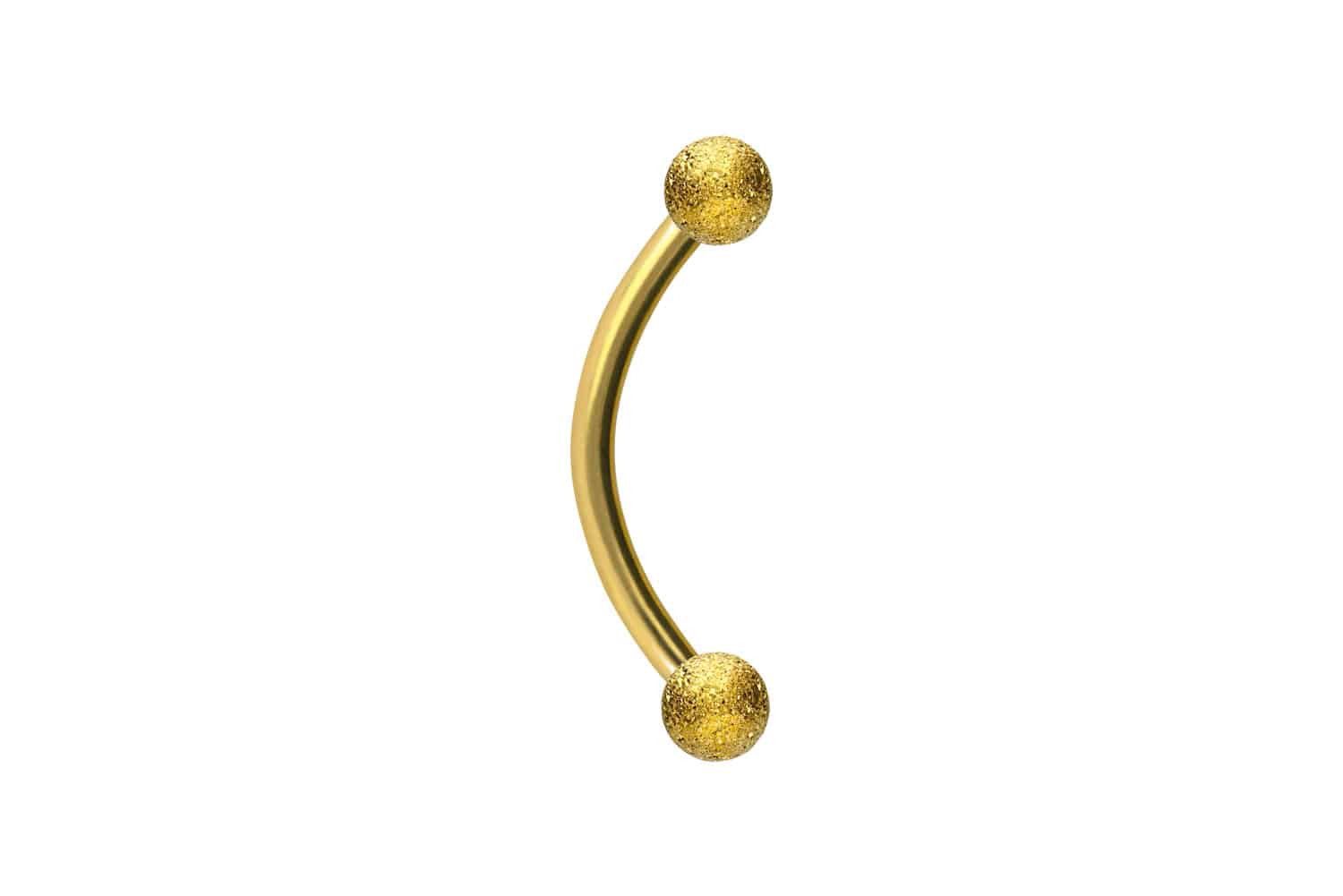 Bauchnabelpiercing Chirurgenstahl Banane DIAMANTOPTIK