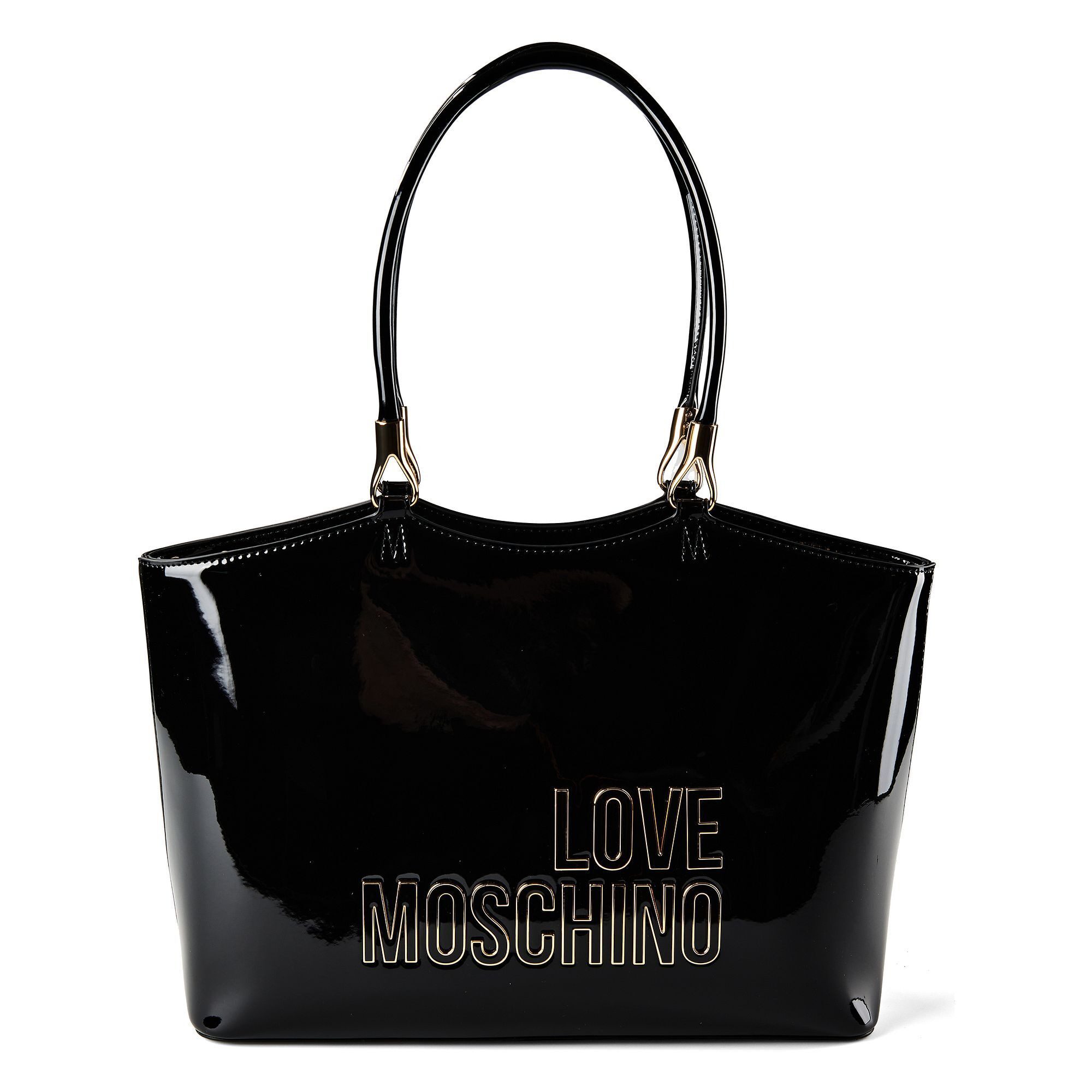 LOVE MOSCHINO Shopper Enameled Logo, Polyurethan