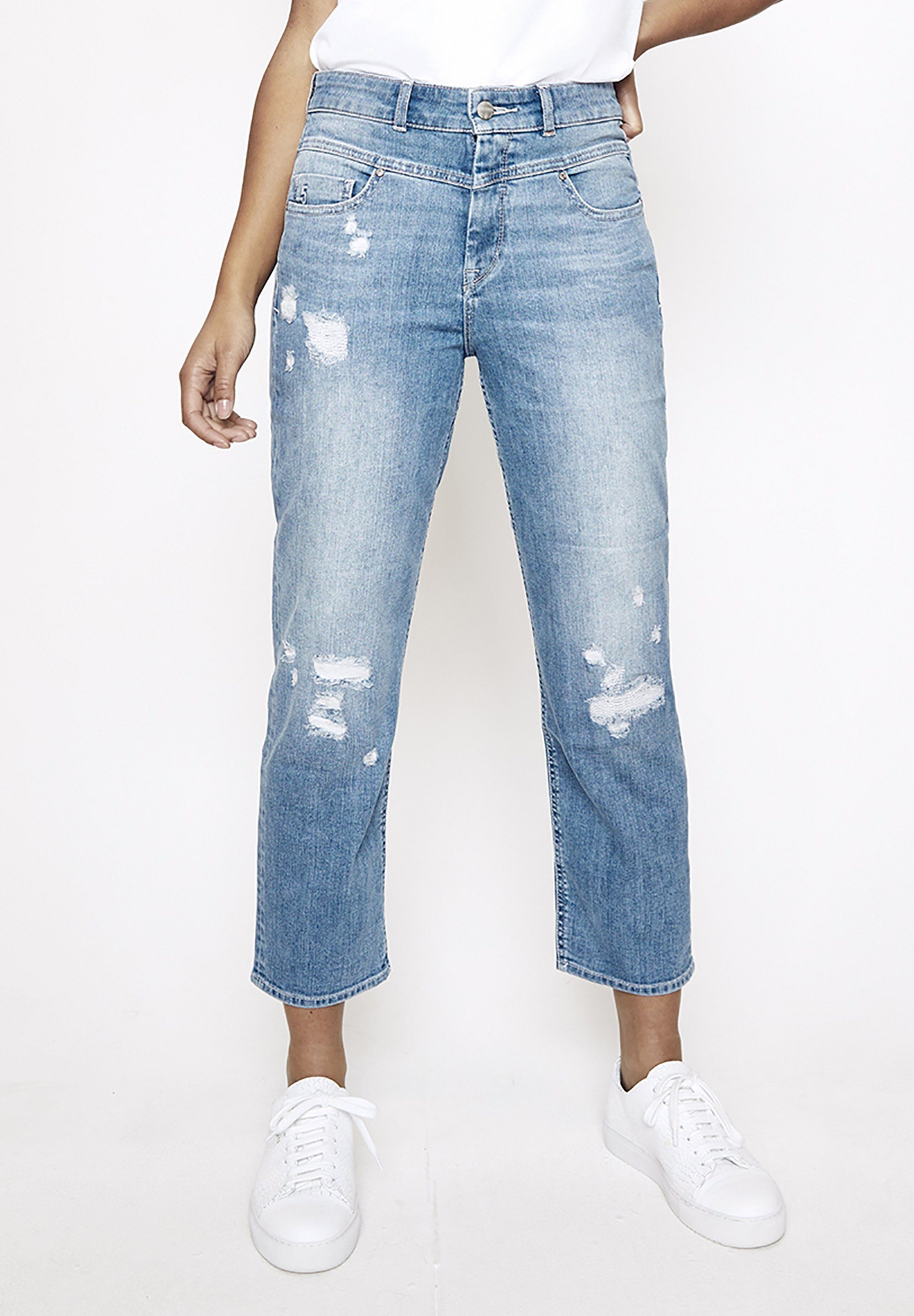 FIVE FELLAS Boyfriend-Jeans EMILIE nachhaltig, Italien, Stretch