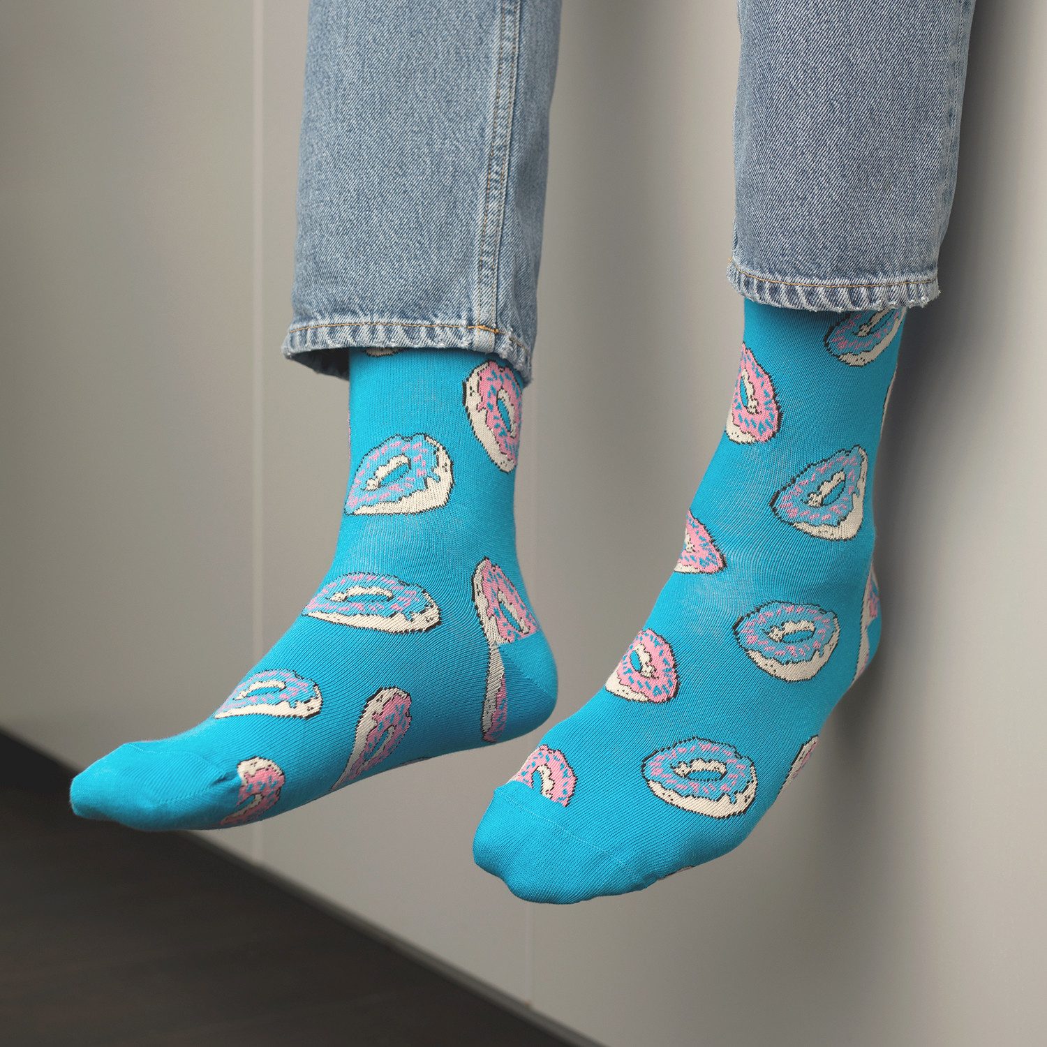 Footstar Basicsocken Damen/Herren Bunte Motiv Socken Funny Baumwollsocken