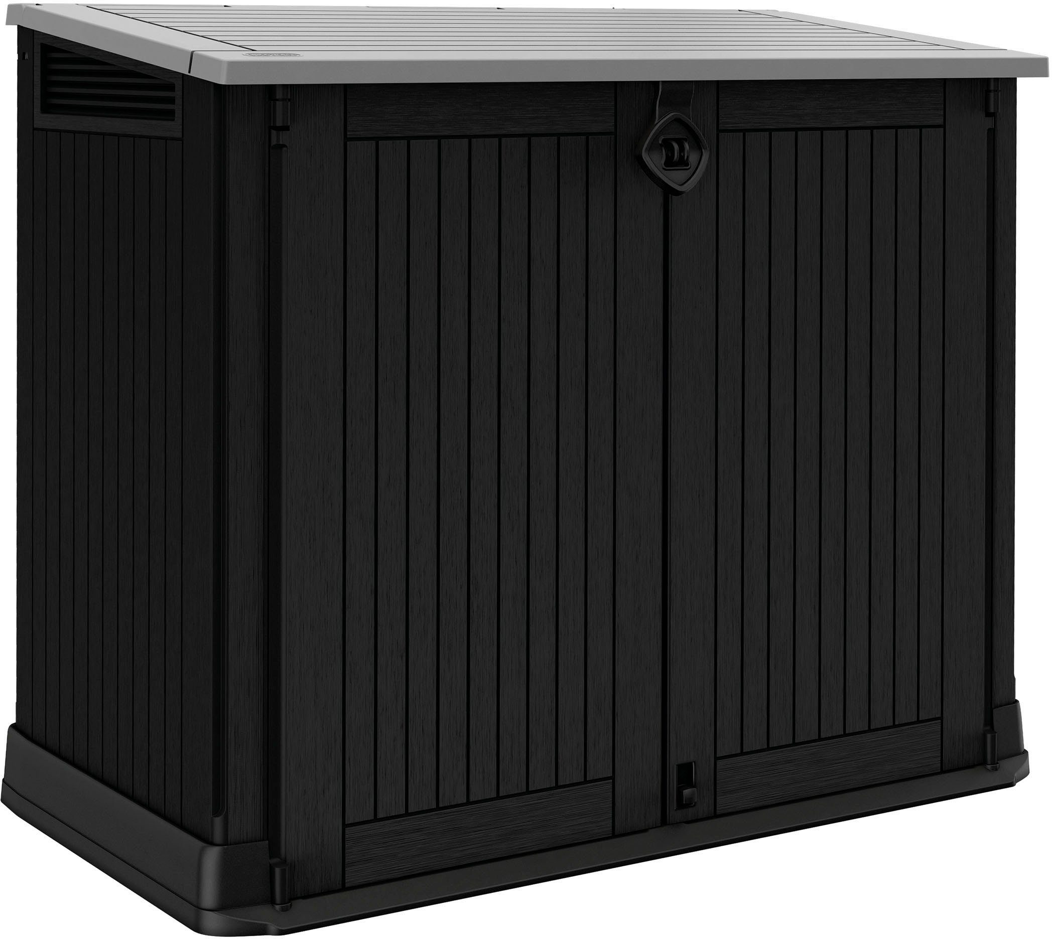 Keter Хранилищаsbox Store It Out MIDI 880L, Mülltonnenbox in Holzoptik