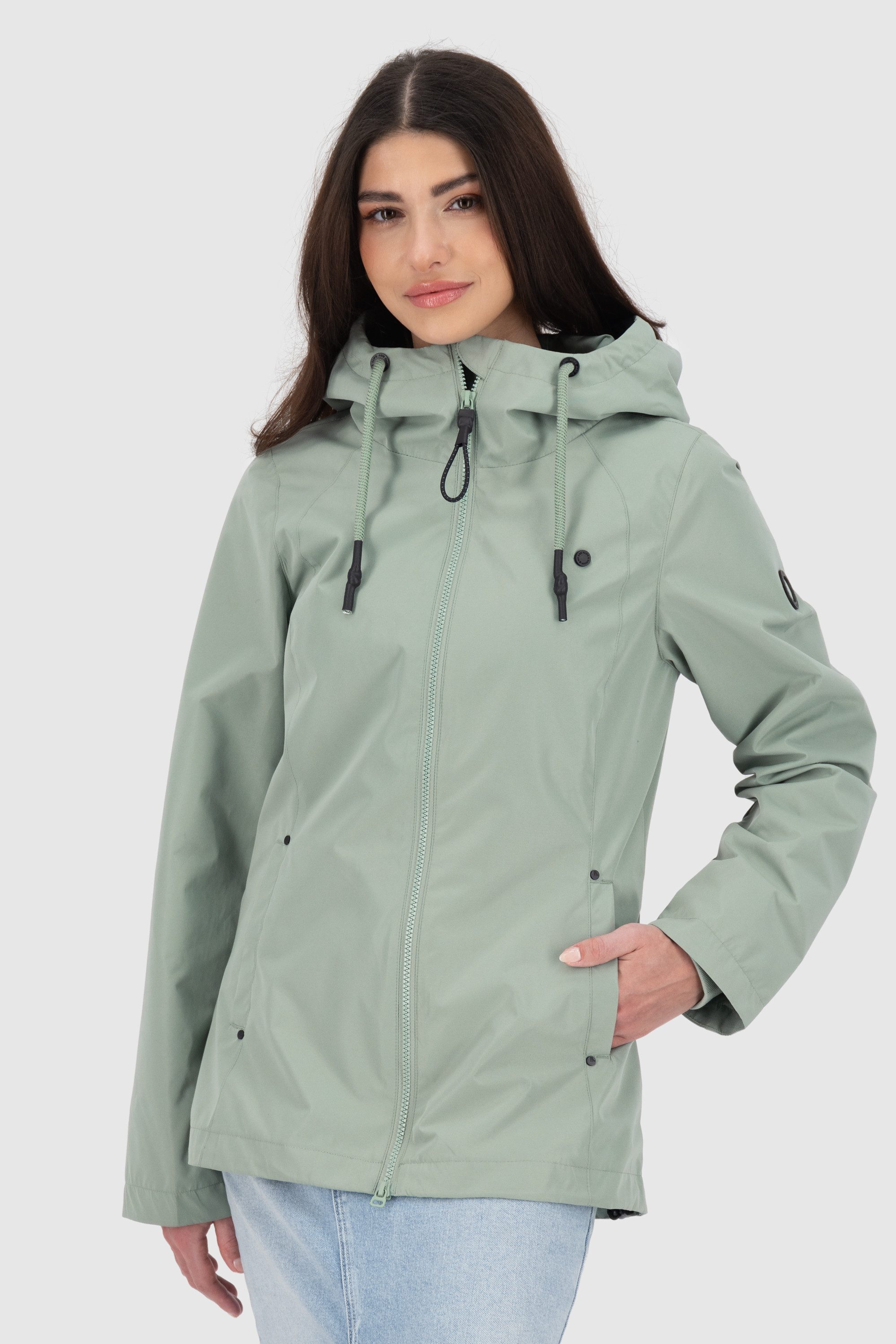 Alife & Kickin Outdoorjacke LilouAKA mit Kapuze und in figurbetontem Fit