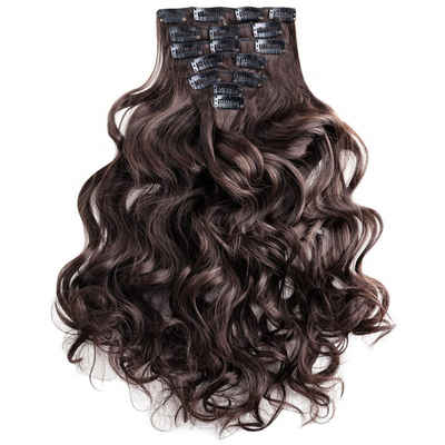 MyBeautyworld24 Haarclip 7 Teile Clip In Extensions 60 cm Haarverlängerung