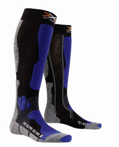 X-Bionic Kompressionsstrümpfe X-socks Ski Alpin Silver Kompressionssocken
