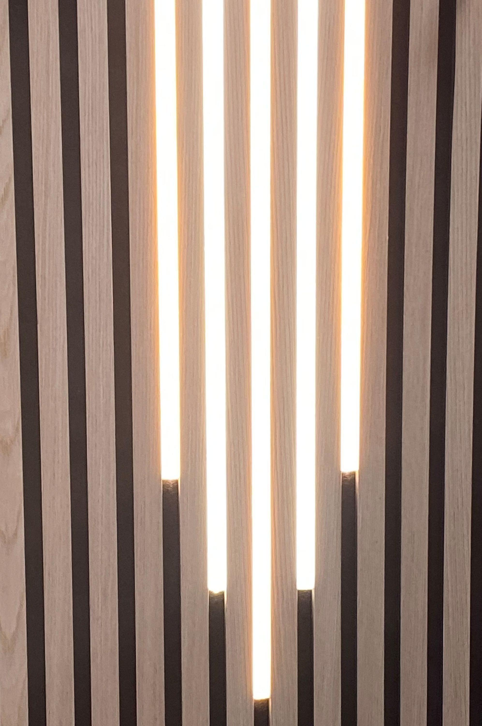 XENON LED Dekolicht 4524 LED Leuchten Mix Kunstst. Schiene sw 50-60-70-60-50cm Warm Weiß, Xenon / Warm Weiß