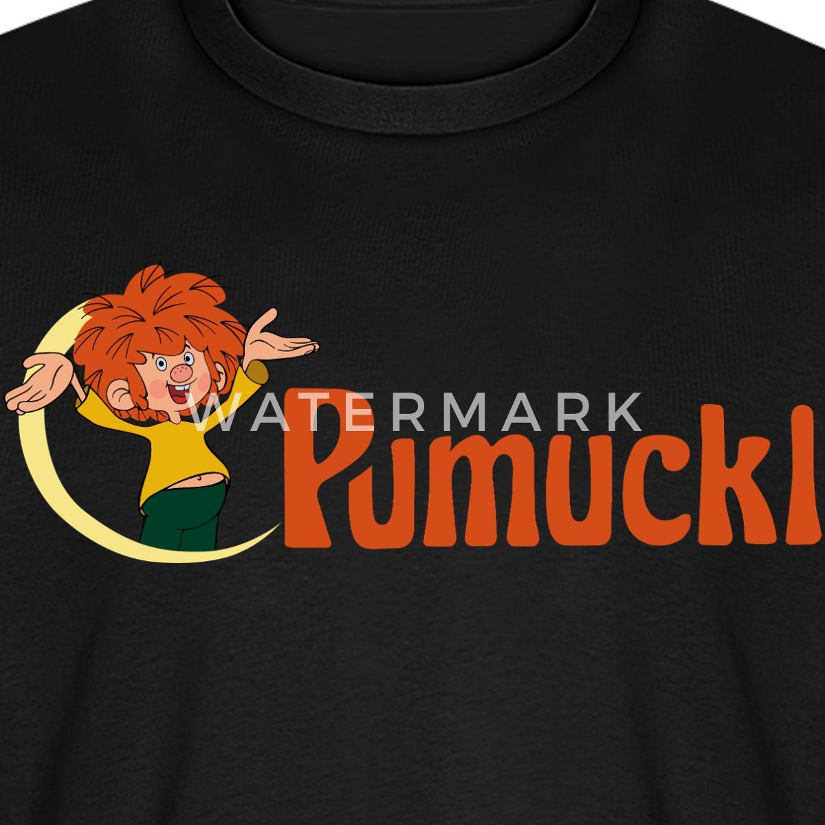 Spreadshirt T-Shirt Pumuckl Mit Frecher Pose Und Logo Schriftzug Männer Pre günstig online kaufen