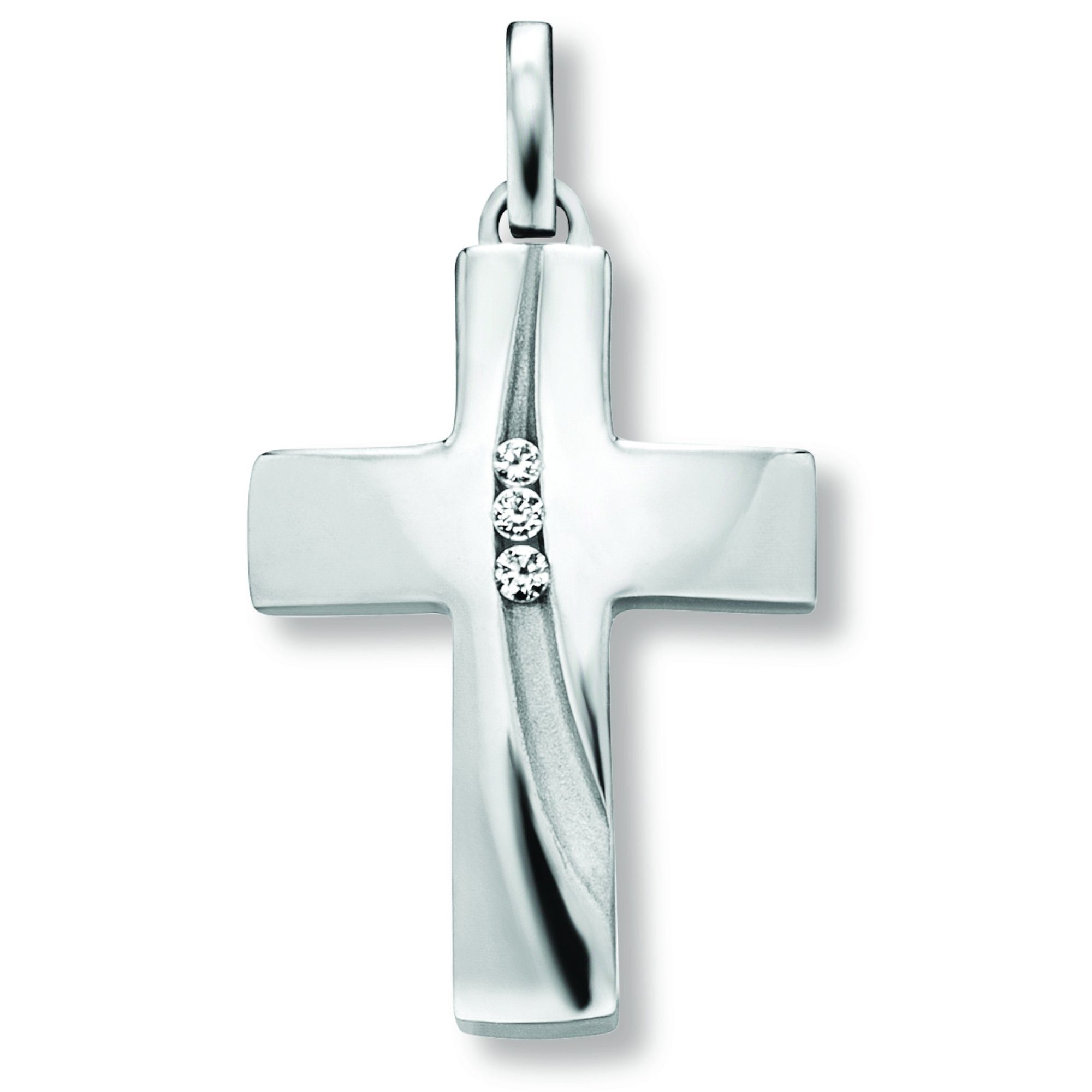 ONE ELEMENT Kettenanhänger Zirkonia Kreuz Anhänger günstig online kaufen