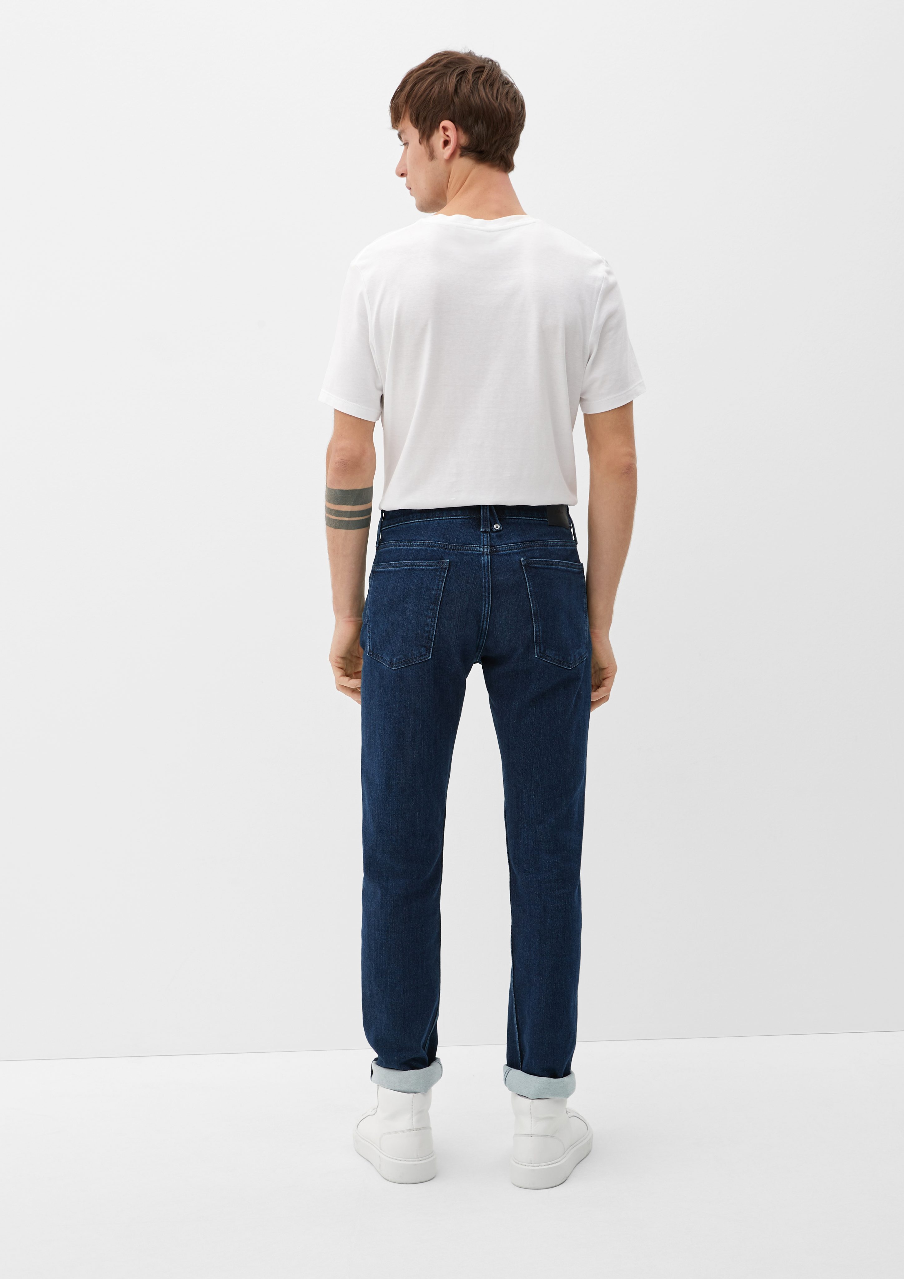 Slim Jeans Fit Stoffhose Rise / Leg s.Oliver Carson Waschung / / Tapered Mid