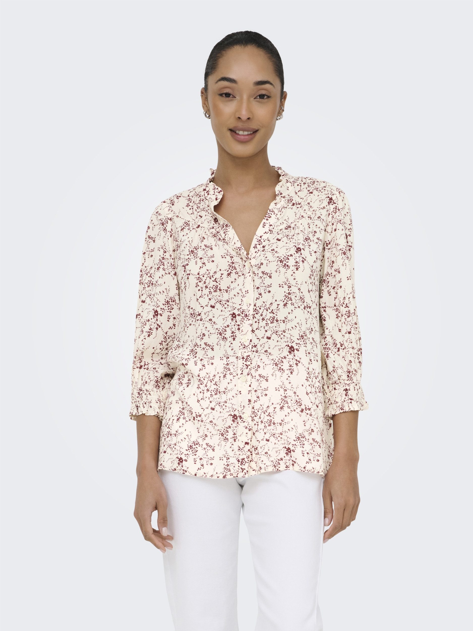 ONLY & SONS Blusenshirt ONLRAYA 3/4 SHIRT WVN NOOS – Bild 4 von 5