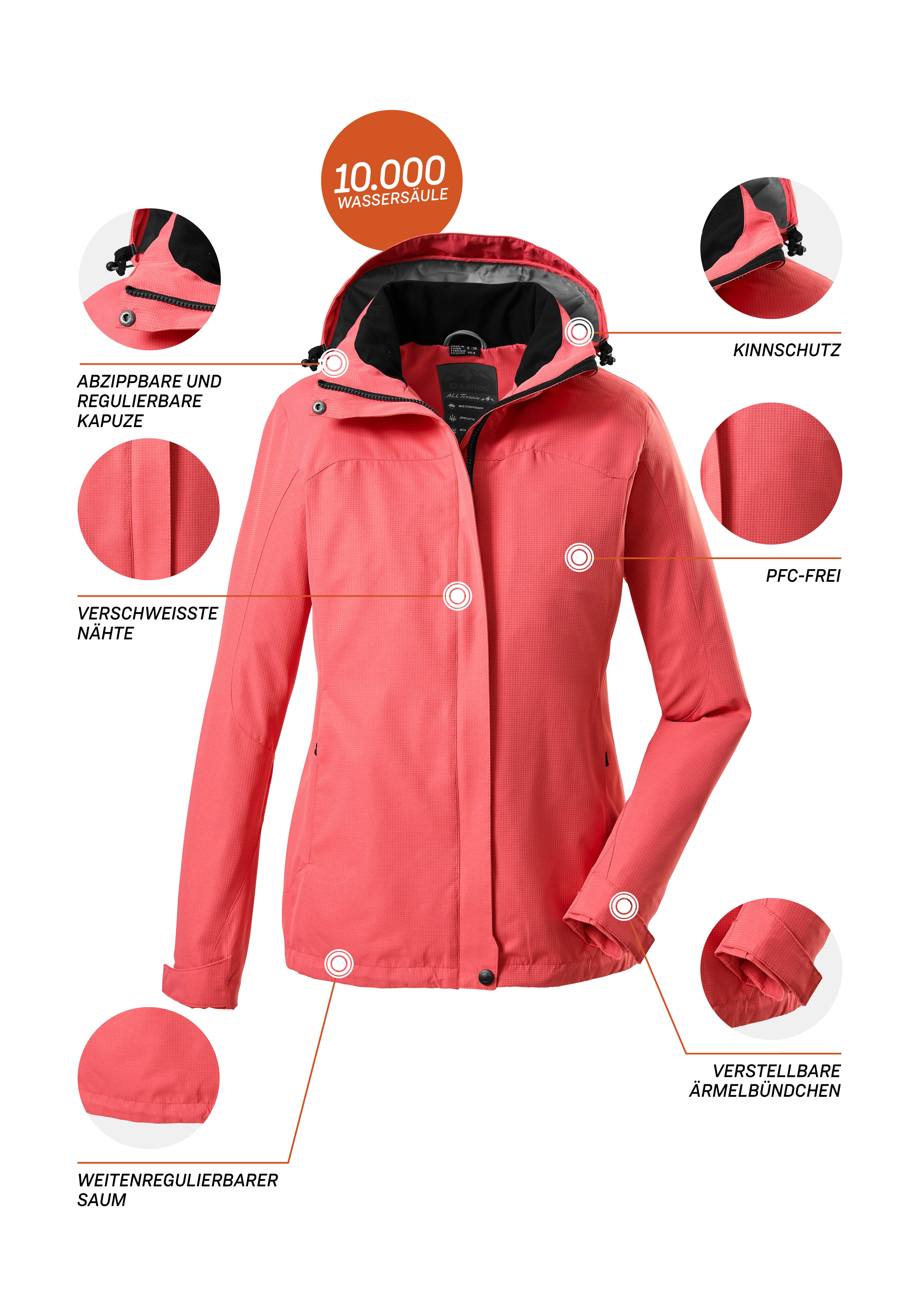 Killtec Outdoorjacke Inkele fuchsia