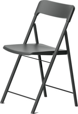 moebel-dich-auf Klappstuhl BELLA (Design-Klappstuhl Faltbarer Stuhl Gastronomieklappstuhl Caféklappstuhl), Struktur aus lackiertem Stahl