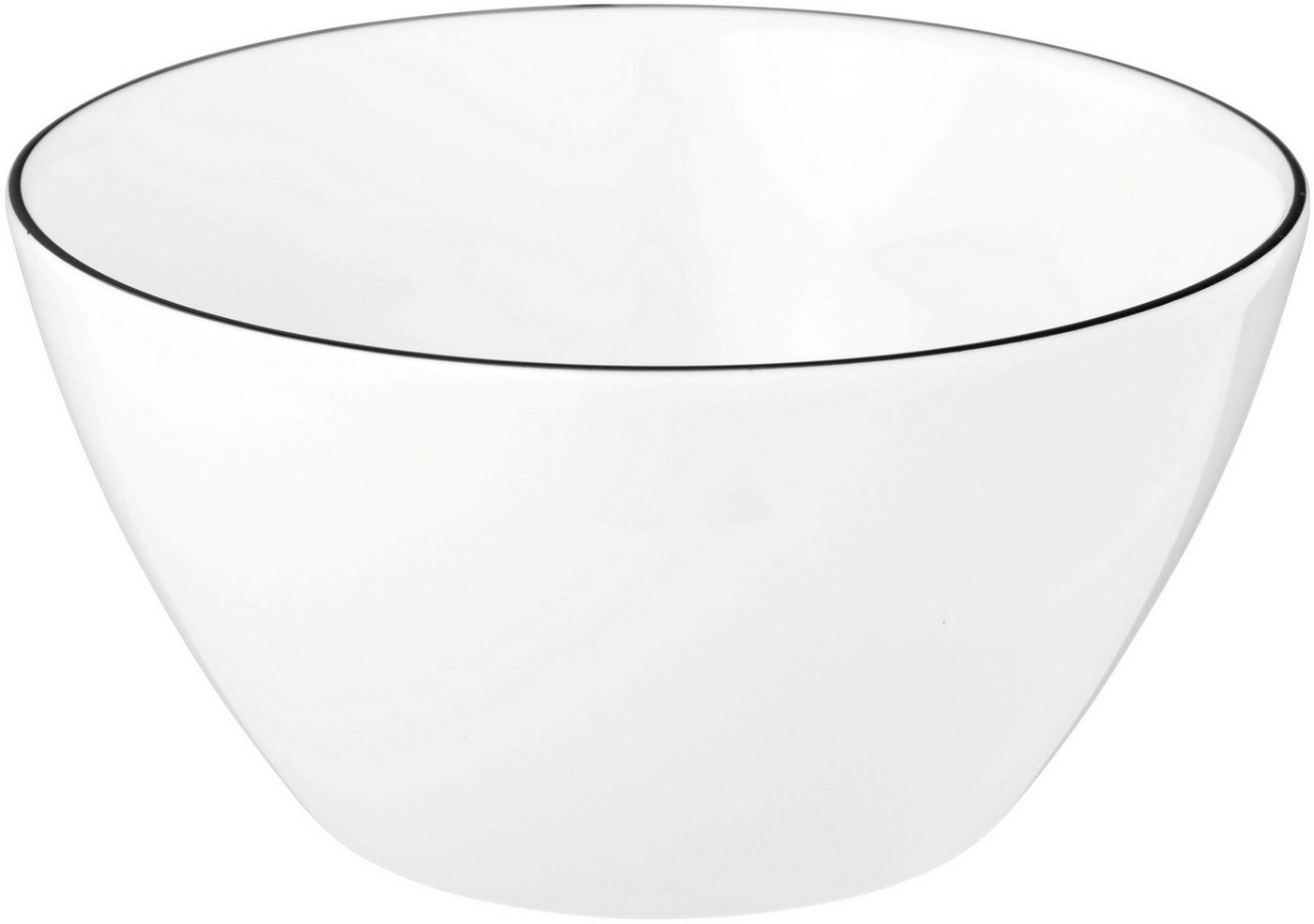 Seltmann Weiden Müslischale Lido Black Line, Porzellan, (1-tlg), Müslischale 15 cm