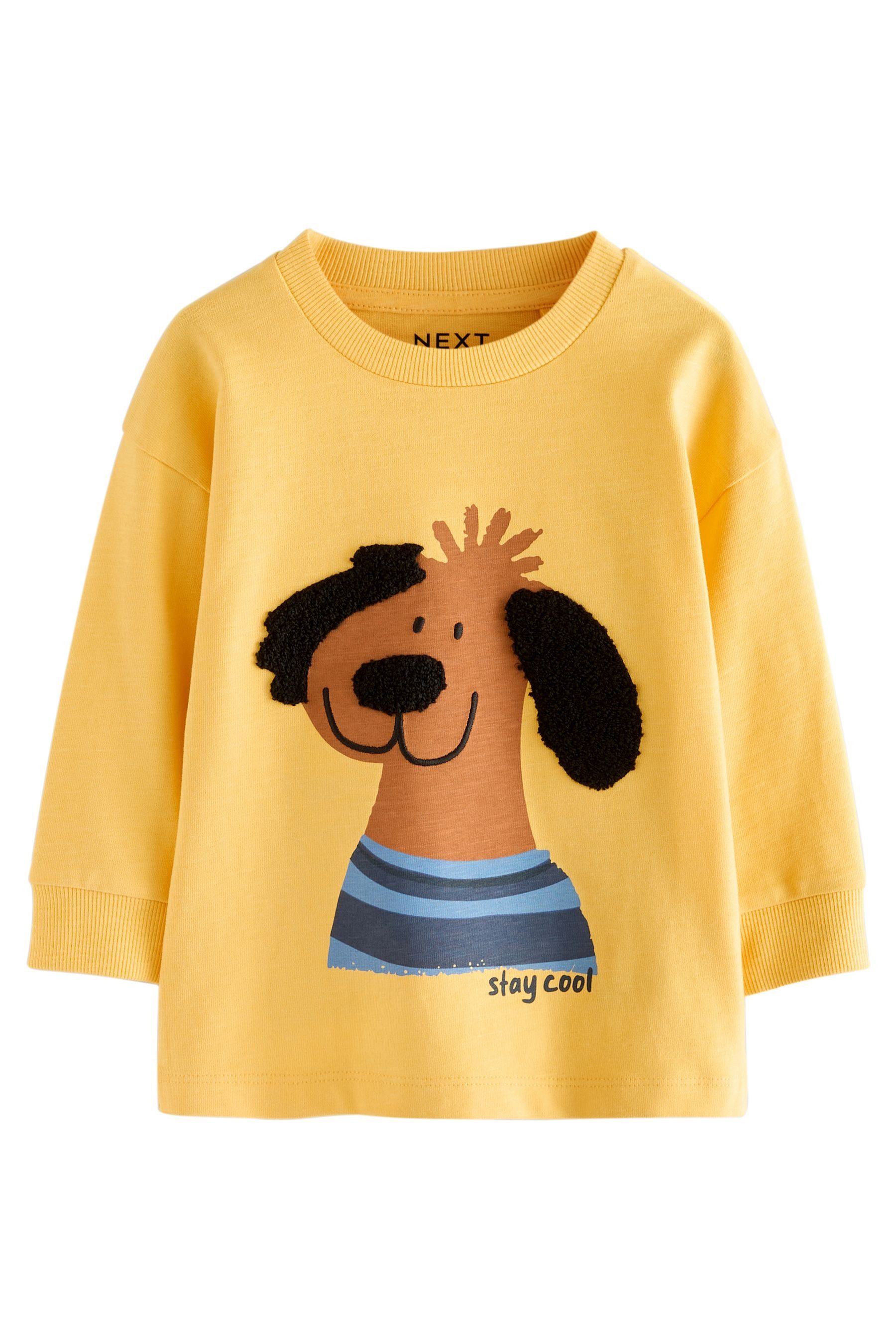Next Langarmshirt Langärmeliges Shirt mit Applikation günstig online kaufen