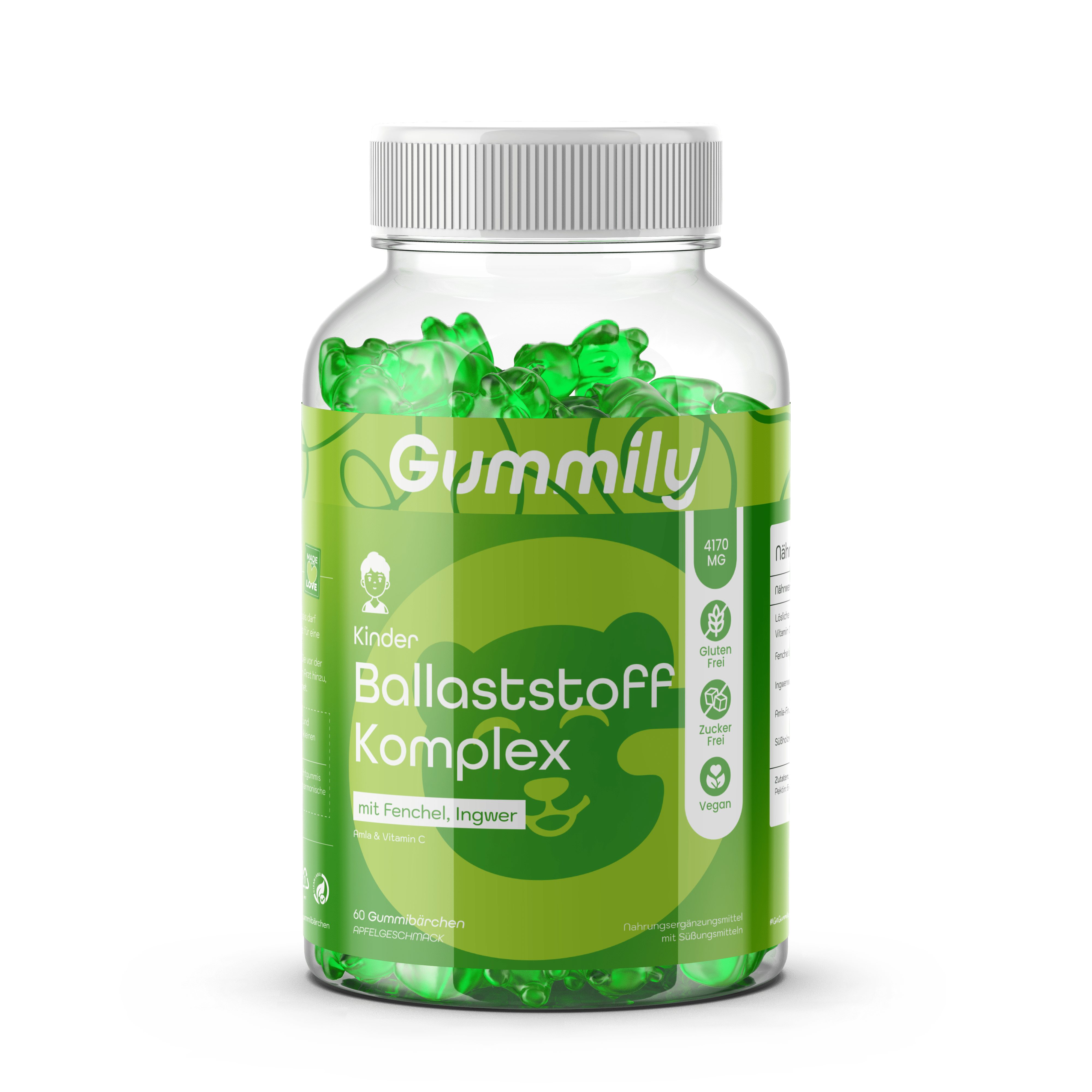 Gummily® Tummy Gummibärchen mit Ballaststoff Gummibärchen, 180 g