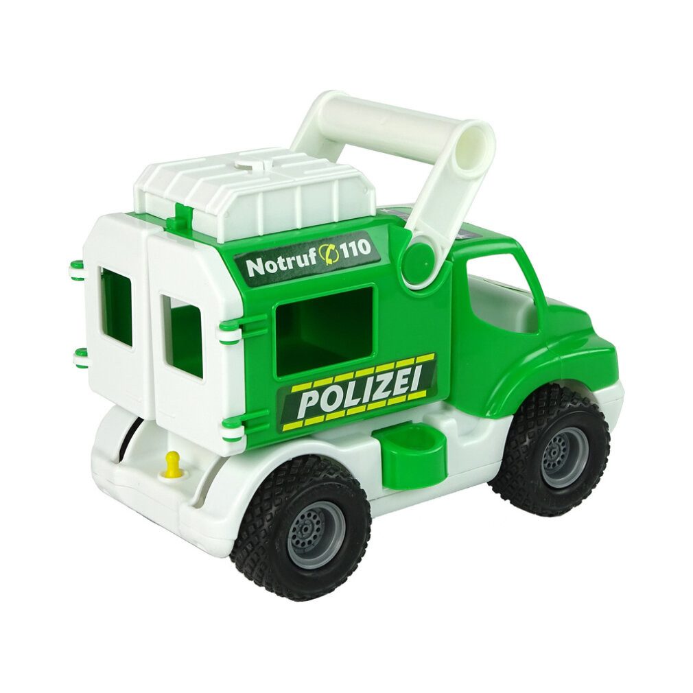 WADER QUALITY TOYS Spielzeug-Boot Polizeiwagen ConsTruck Grün Polesie 41906
