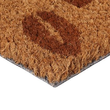 Fußmatte Fußmatte Natur 45x75 cm Kokosfaser Getuftet Abtreter, vidaXL, Rechteck, Höhe: 0 mm