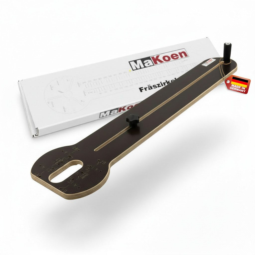 MaKoen Frässchablone MaKoen Fräszirkel für Oberfräse Festool Bosch Makita und DeWalt