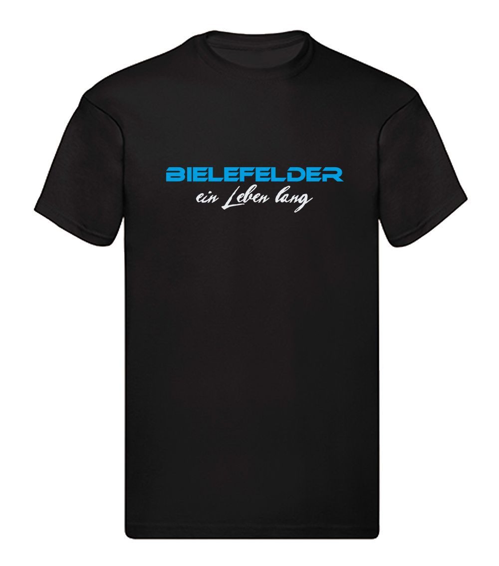 G-graphics T-Shirt Bielefelder ein Leben lang (1-tlg) Herren T-Shirt mit einem Motiv für den echten Fan