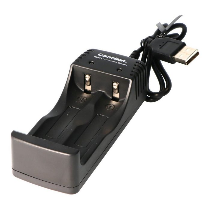 Camelion 18650 USB Li-Ion Ladegerät inklusive Micro USB Lad Rundzellen-Lader