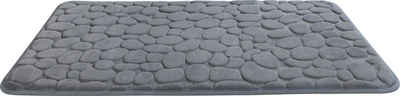 Badematte Memory Foam Pebbles WENKO, Höhe 20 mm, rechteckig, BxL: 50 x 80 cm