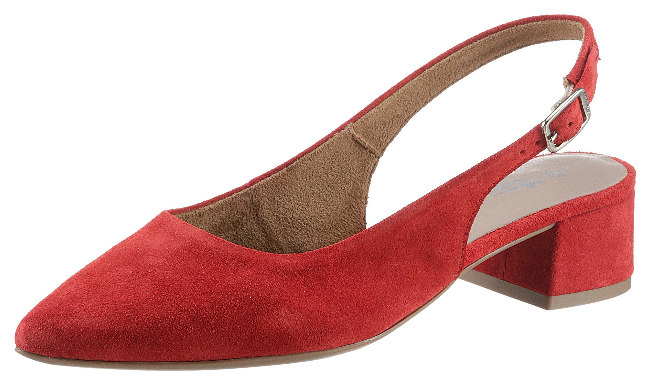 Tamaris Slingpumps, Abendschuh, Sommerschuh, Blockabsatz, mit verstellbarem Riemchen