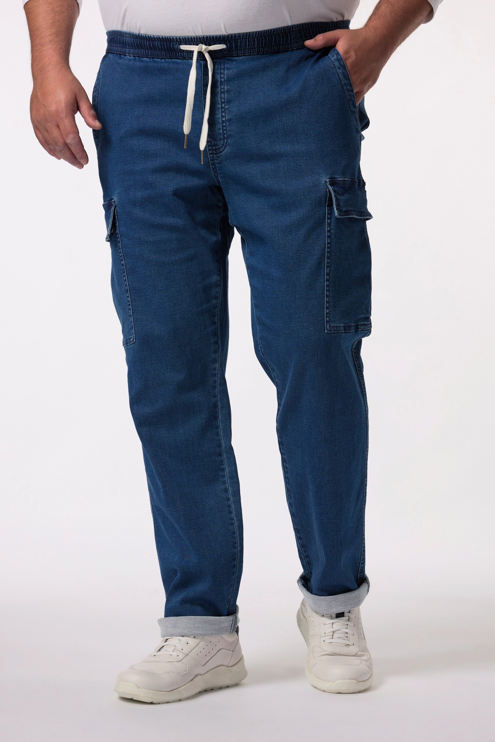 Men Plus 5-Pocket-Jeans Men+ Cargo-Jeans Bauchfit Regular Fit 5-Pocket günstig online kaufen