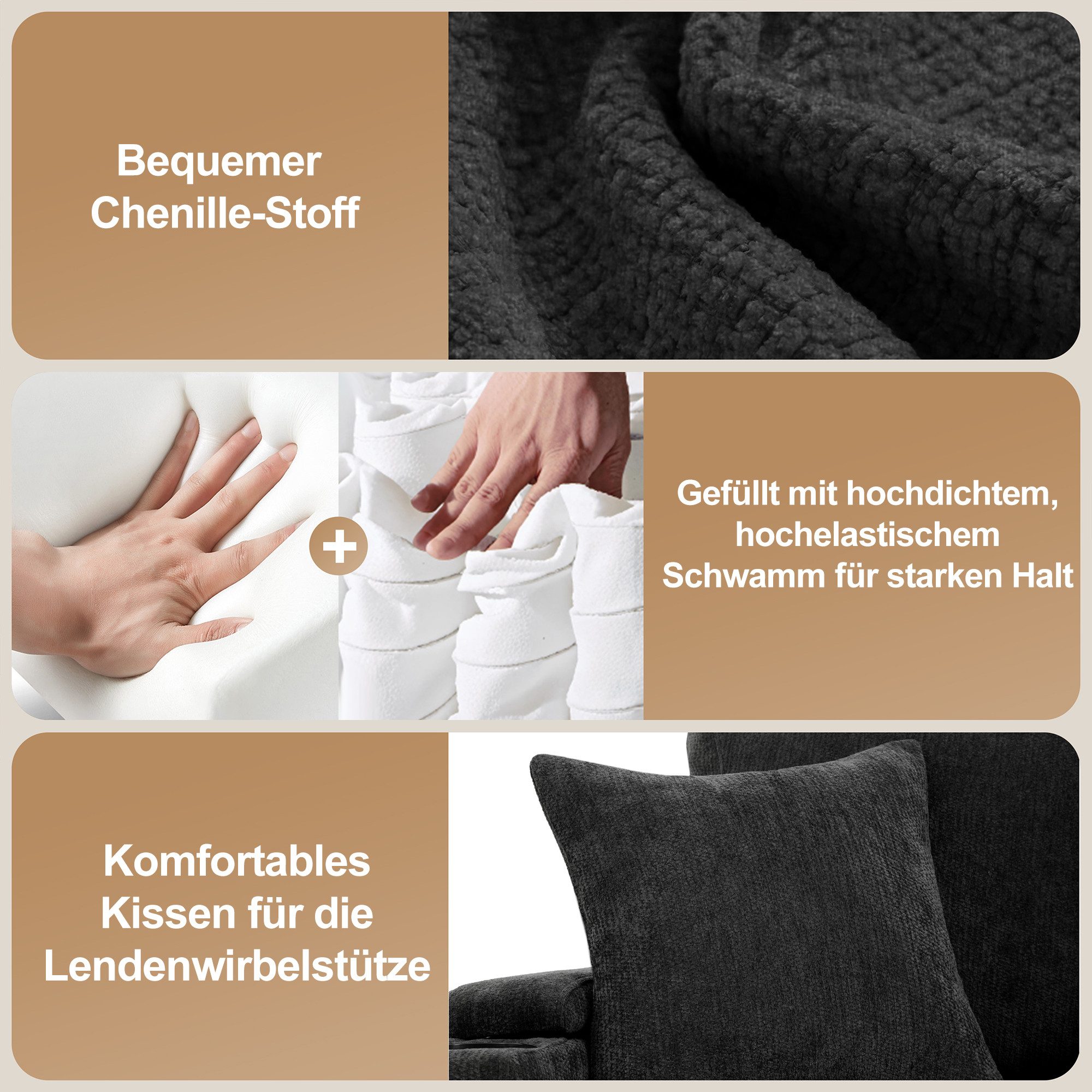 i@home Ecksofa L-förmiges, ausziehbares Sofa, 4-Sitzer-Sofa, günstig online kaufen