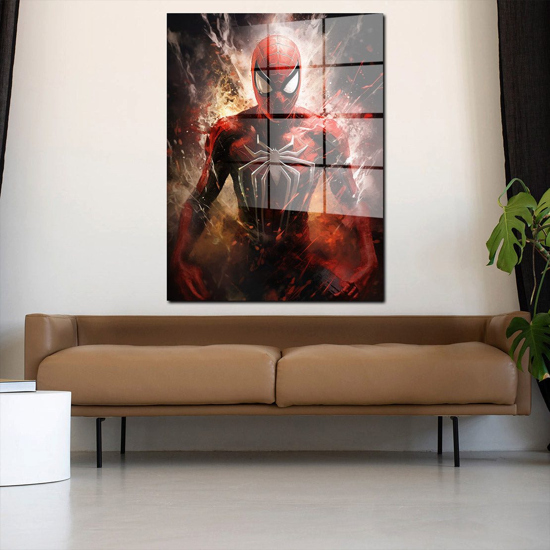 Artedinoi Acrylglasbild Beautiful Spider Man Comic Film Acrylglas Wandbild Bild Wanddeko Wohnz