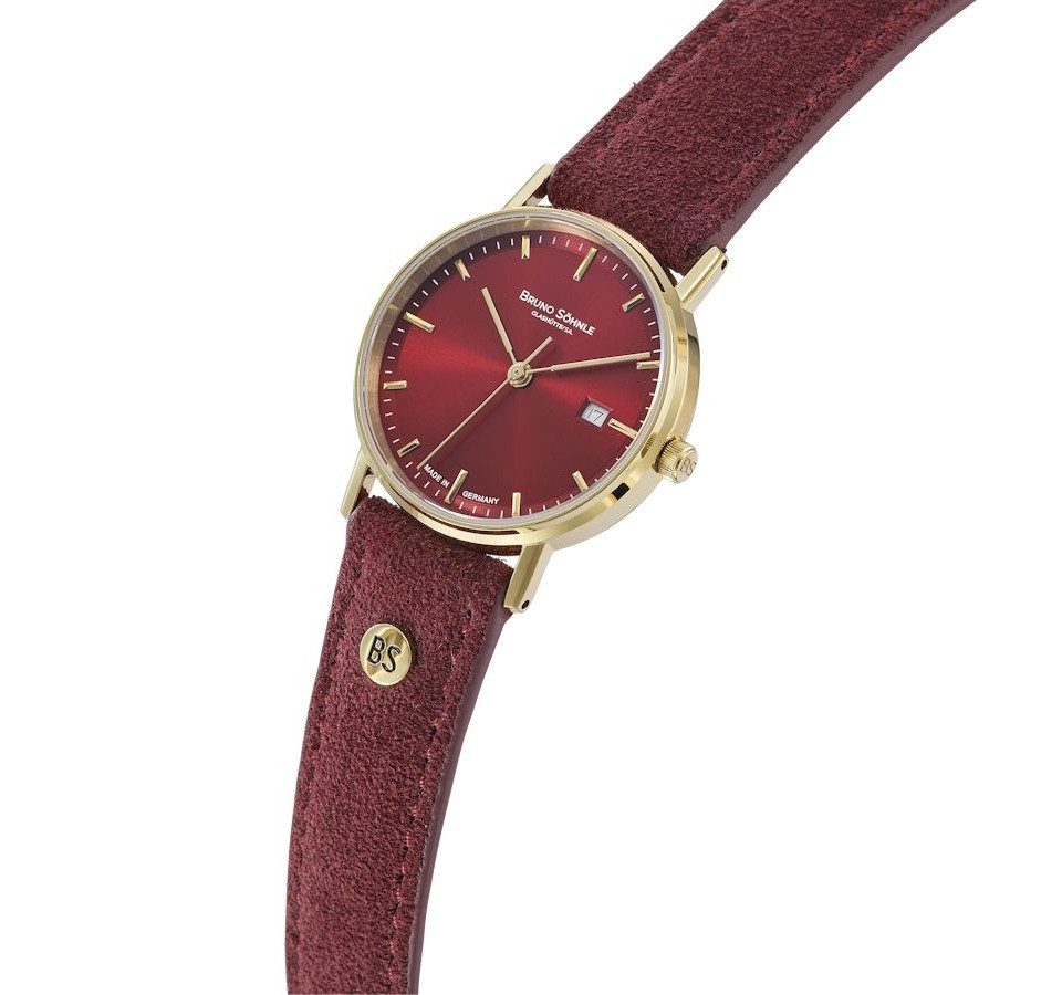 BRUNO SÖHNLE Quarzuhr Damenuhr Glashütte Bruno Söhne Rondo