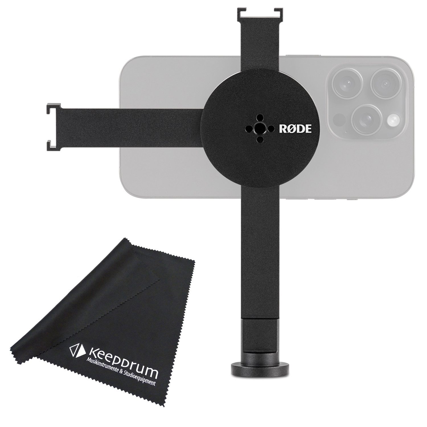 RØDE Smartphone-Halterung Rode Magnetic Mount magnetische Halterung für Smartphones mit Tuch, (bis 6,1 Zoll, magnetische Halterung, für Smartphones, mit keepdrum Tuch)