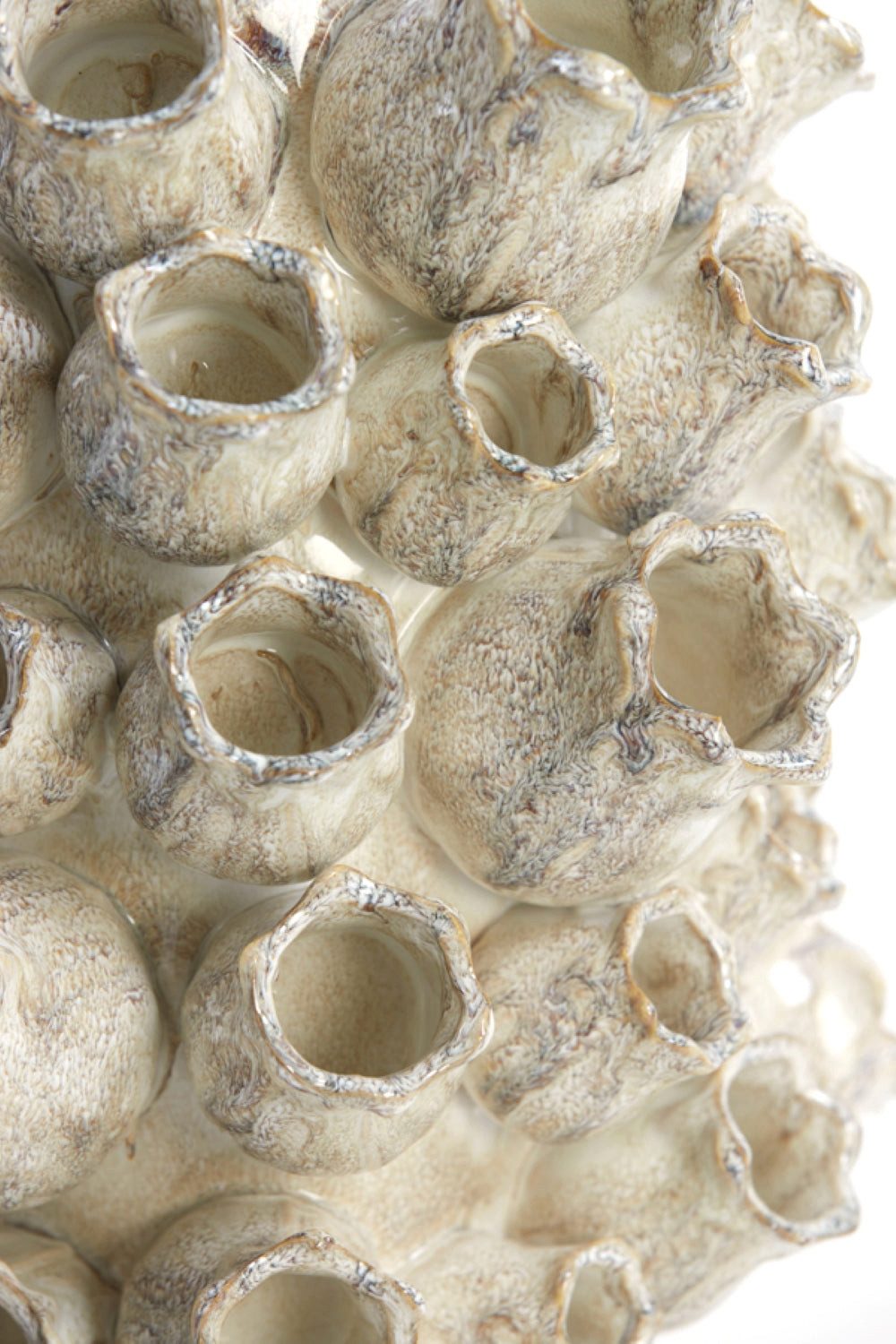 Dirk Davids Leuchten GmbH Dekovase Deko Vase Sand 20x19,5x15,5cm Koralle