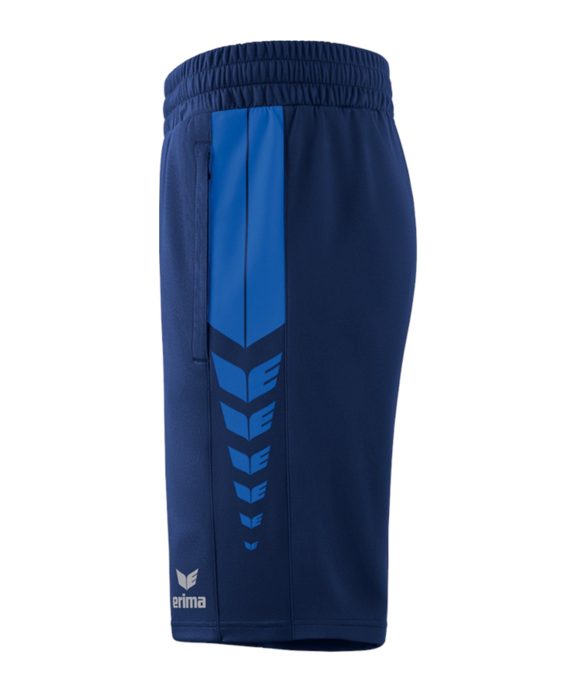 Erima Sporthose SIX Short WINGS blau