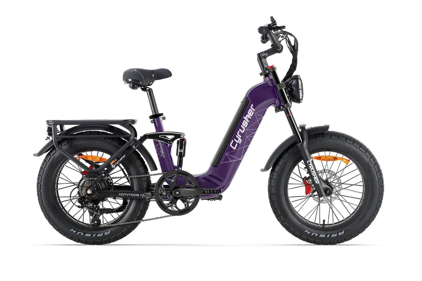 DOTMALL E-Bike Cityrad 20*4 Zoll Elektrofahrrad, 250W 48V20Ah Vollfederung, Shimano 7-Speed