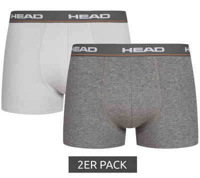 Head Boxershorts »2er Pack HEAD Basic Herren Unterhosen klassische Baumwoll-Boxershorts 891003001-758 Unterwäsche Grau«