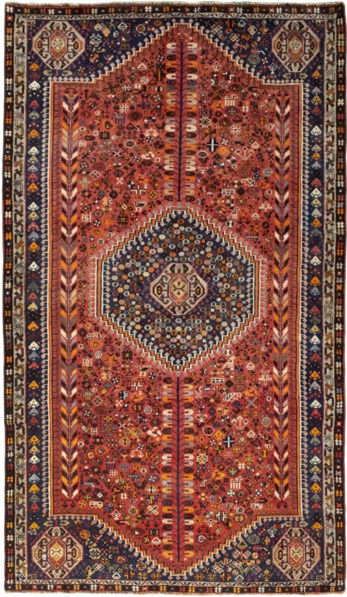 Orientteppich Shiraz 160x277 Handgeknüpfter Orientteppich / Perserteppich, Nain Trading, rechteckig, Höhe: 10 mm