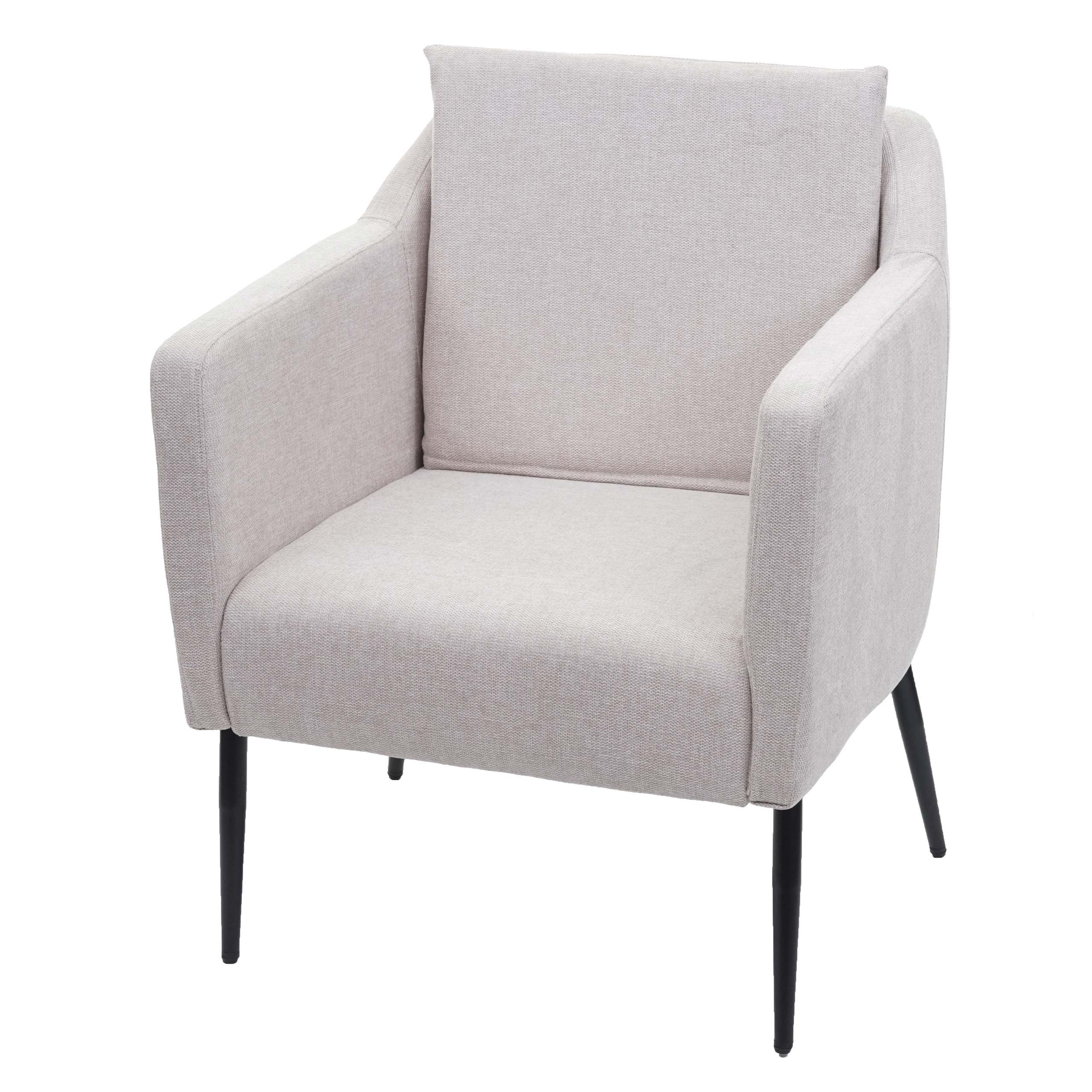 MCW Loungesessel MCW-H93a, Mit Fußbodenschoner, Lounge-Stil, Rückenkissen mit Reißverschluss