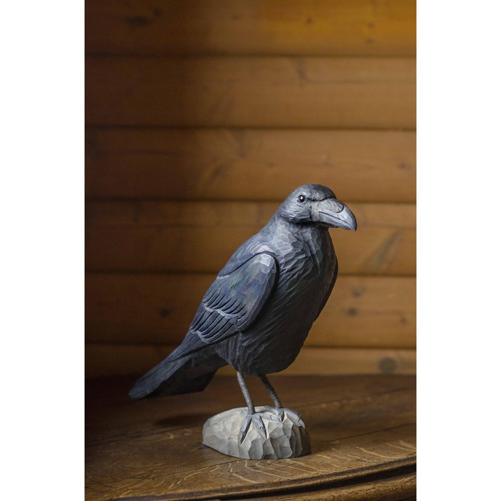 Wildlife Garden Skulptur Dekovogel Rabe günstig online kaufen