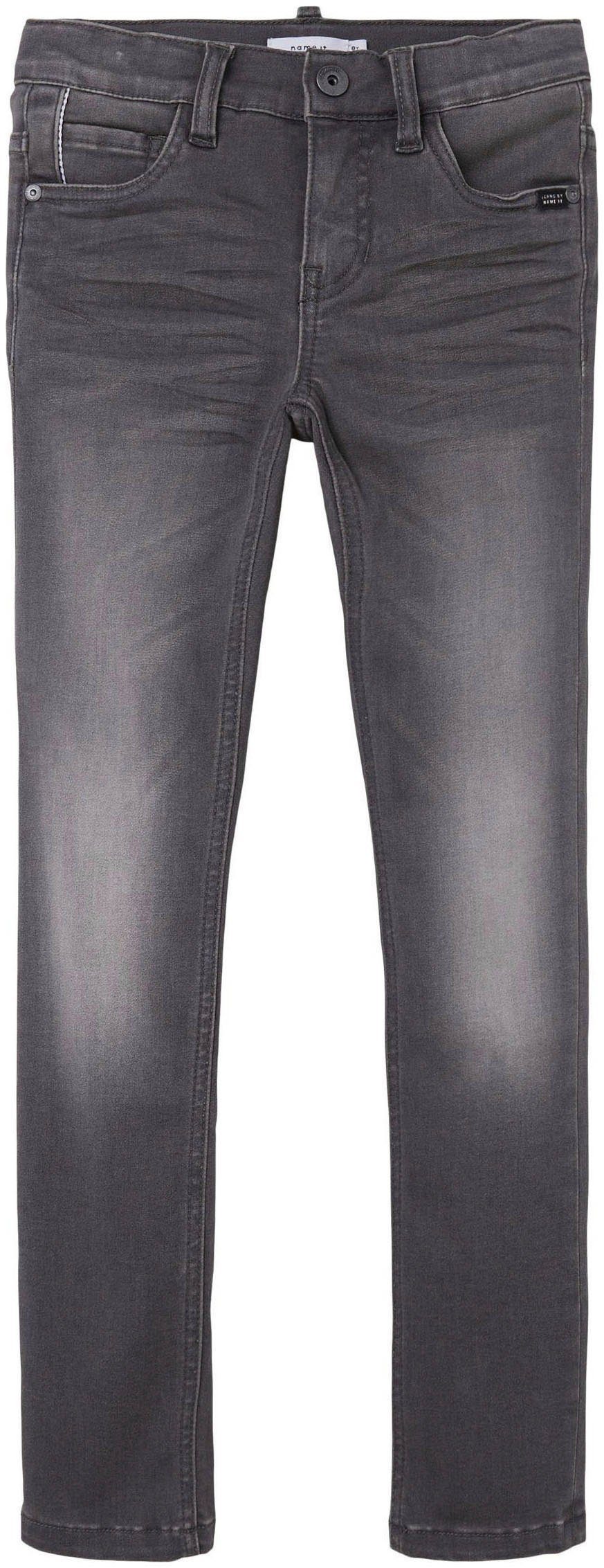 Beliebtes Discount-Fachgeschäft für den Versandhandel Name It Stretch-Jeans dark grey denim