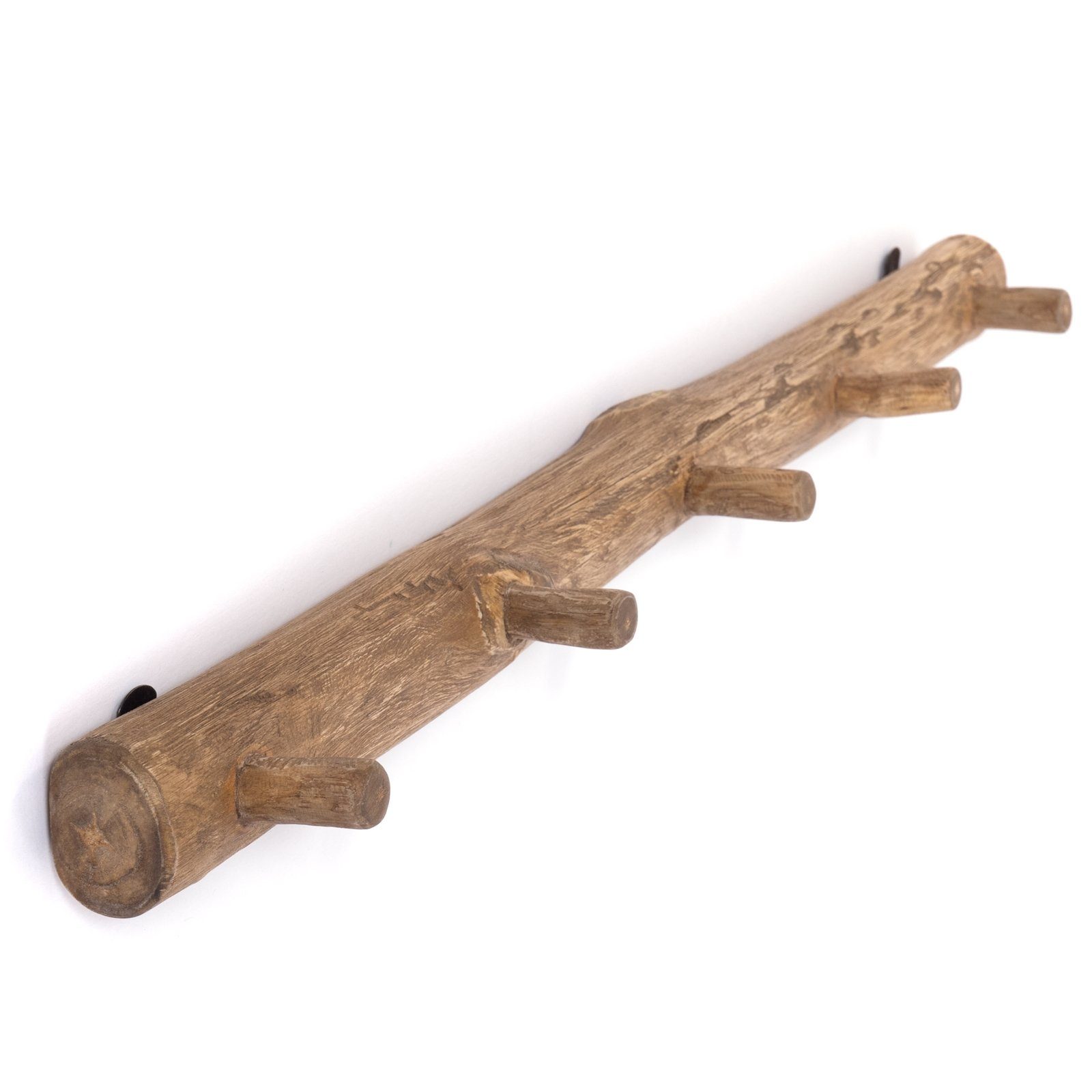 DESIGN DELIGHTS Wandgarderobe WANDGARDEROBE "LYRA", vintage Massivholz, rus günstig online kaufen