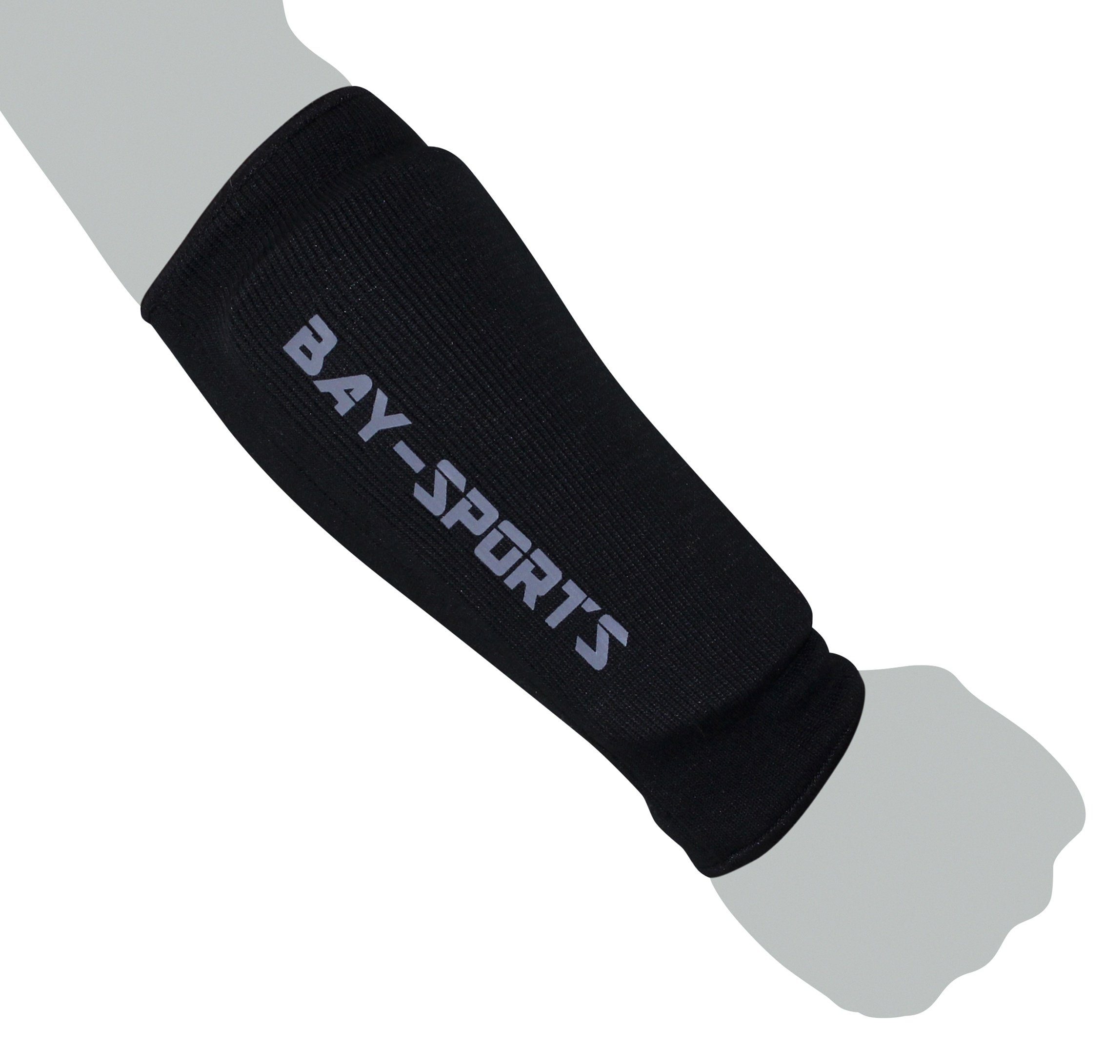 BAY-Sports Armschoner IUM Unterarmschoner Unterarmschützer Elastisch Kampfsport Ballsport (Paar), dauerelastisch Schaumstoffpolster Waschbar