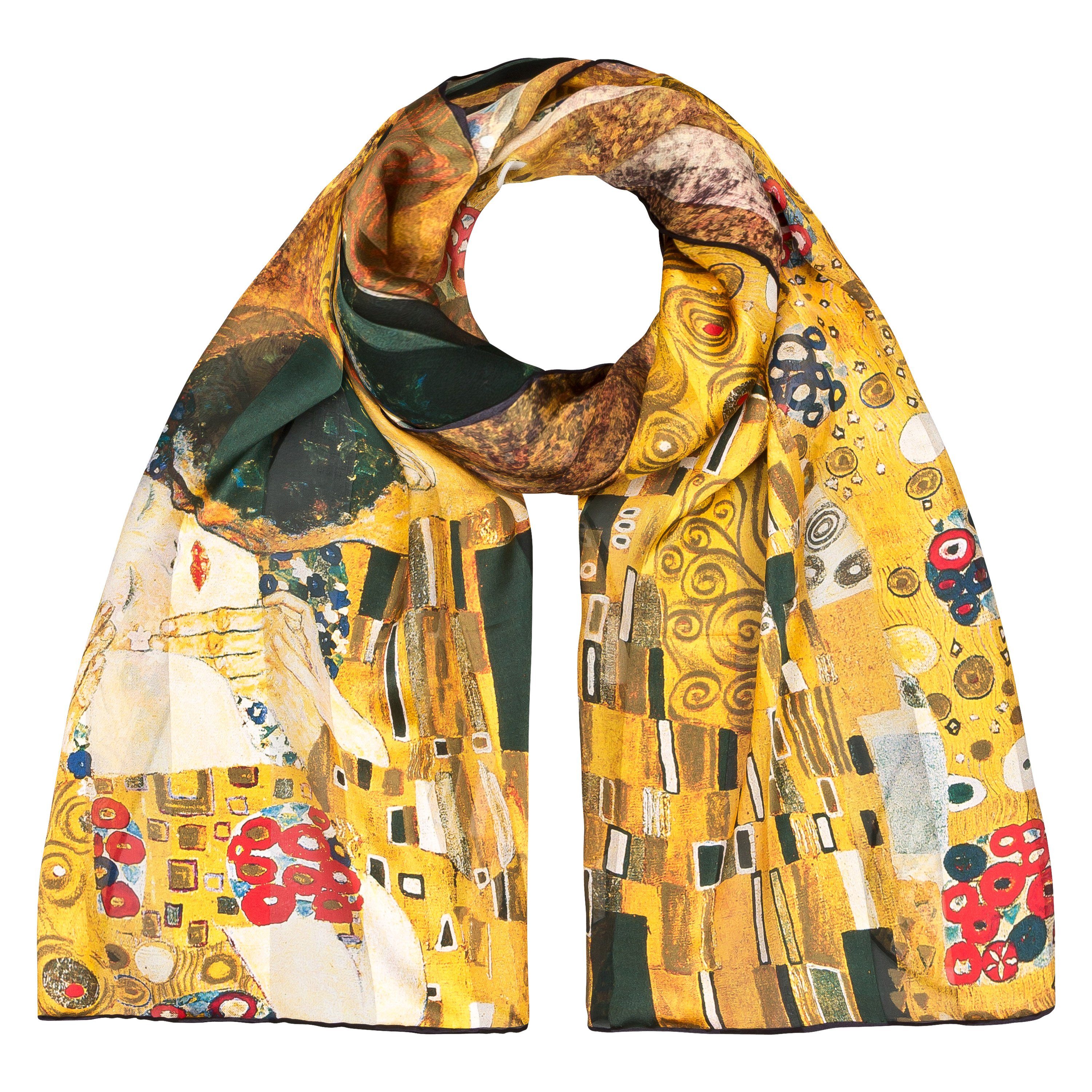 von Lilienfeld Seidenschal Schal 100% Seide Gustav Klimt Der Kuss Kunst 172 günstig online kaufen