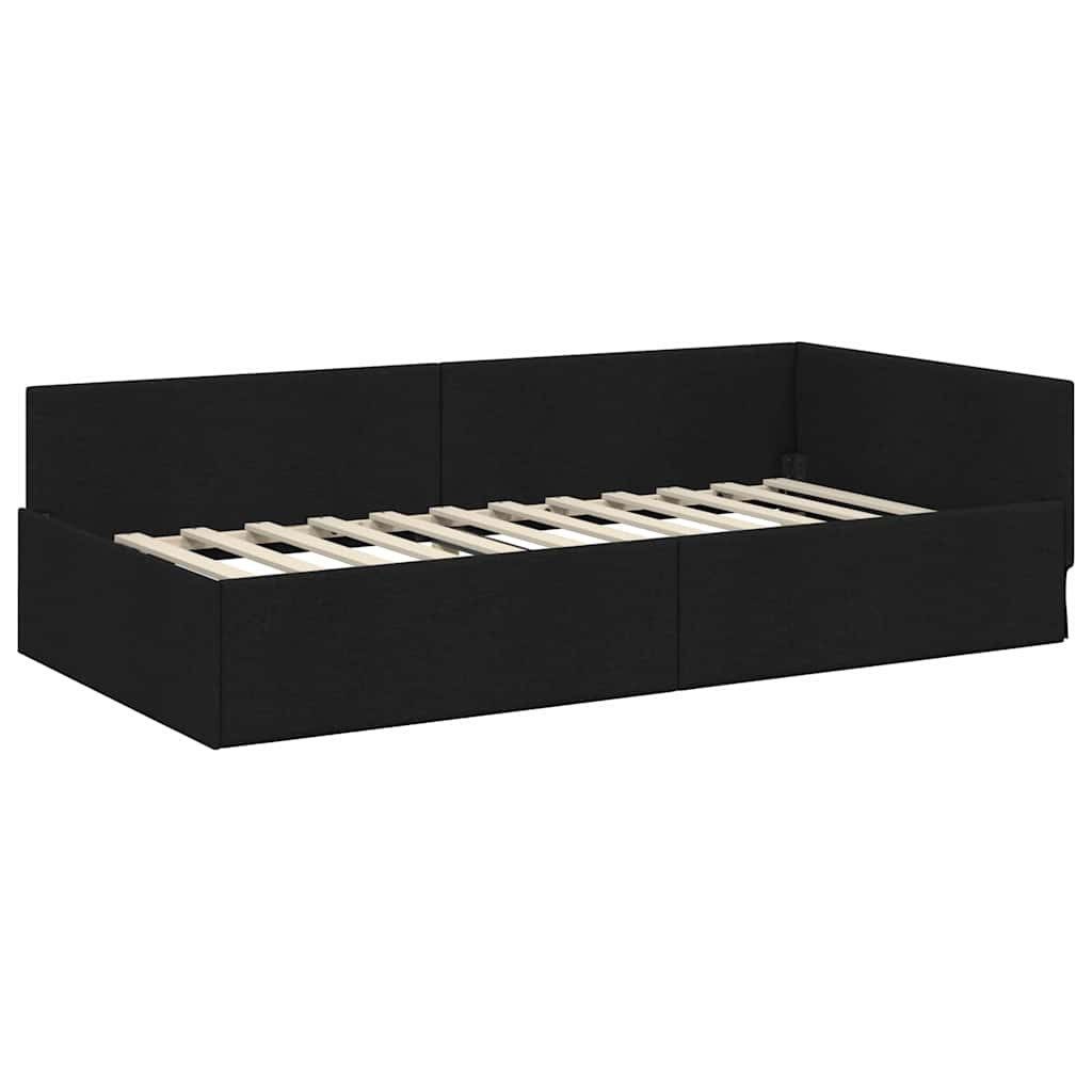 vidaXL Bett Eckbettgestell Schwarz 80 x günstig online kaufen