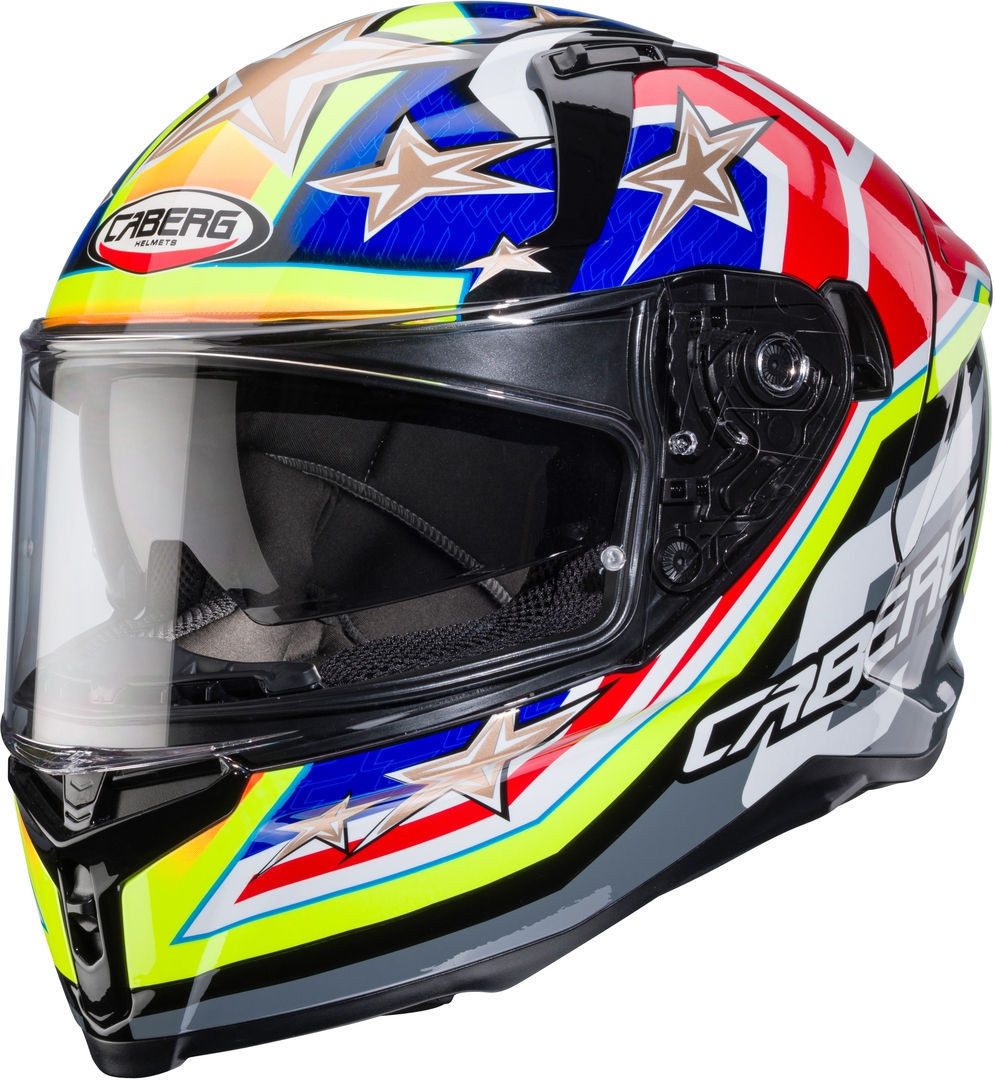 Caberg Motorradhelm Avalon X Track Helm, vorbereitet für Kommunikationssystem,integriertes Sonnenvisier