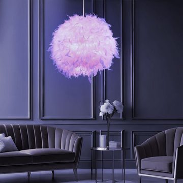 Globo LED Pendelleuchte, Leuchtmittel inklusive, Warmweiß, Farbwechsel, Pendel Decken Feder Lampe Fernbedienung Wohn Zimmer Hänge