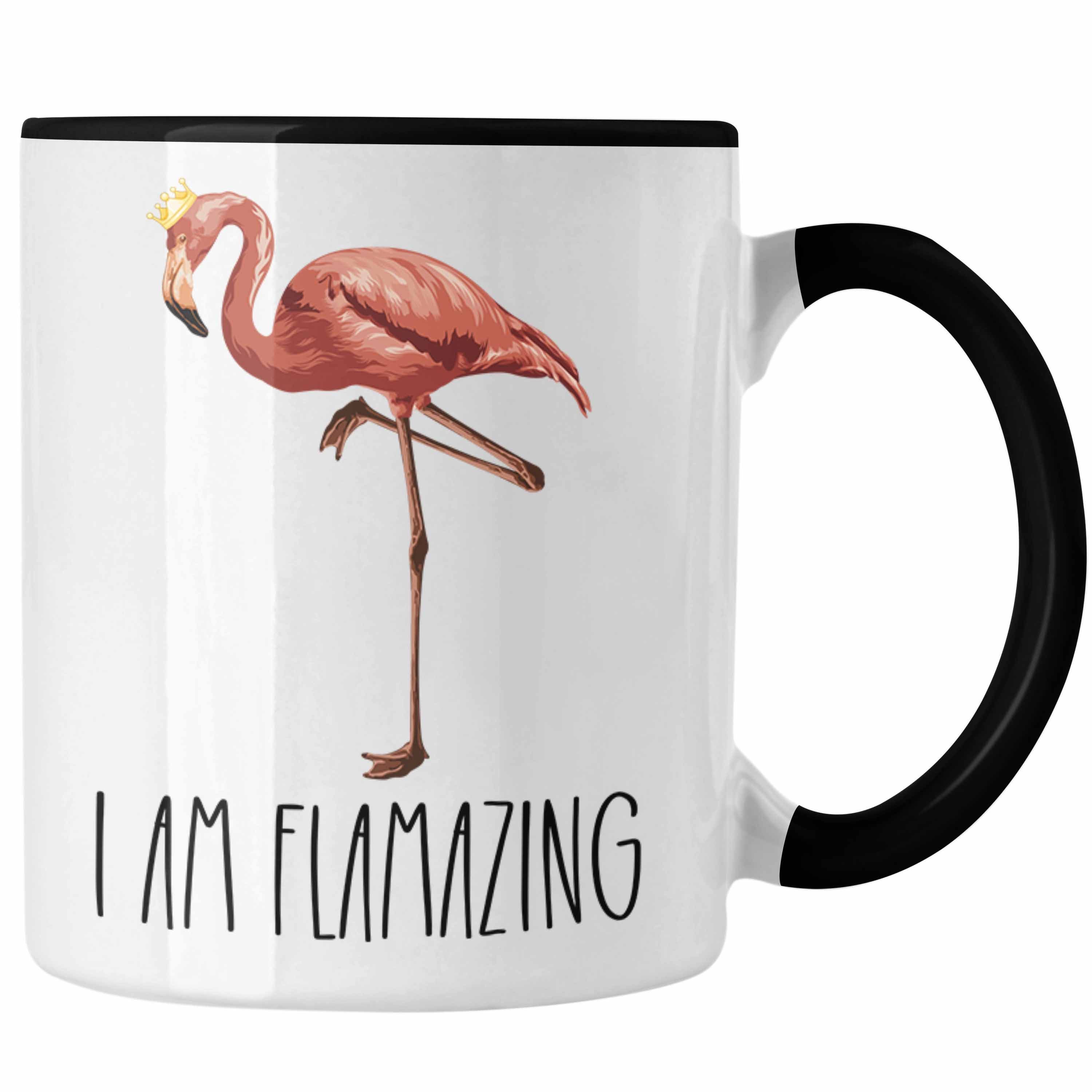 Trendation Tasse Flamingo Tasse Geschenk Flamazing Geschenkidee Tiere Frauen Lustiger S, Keramik