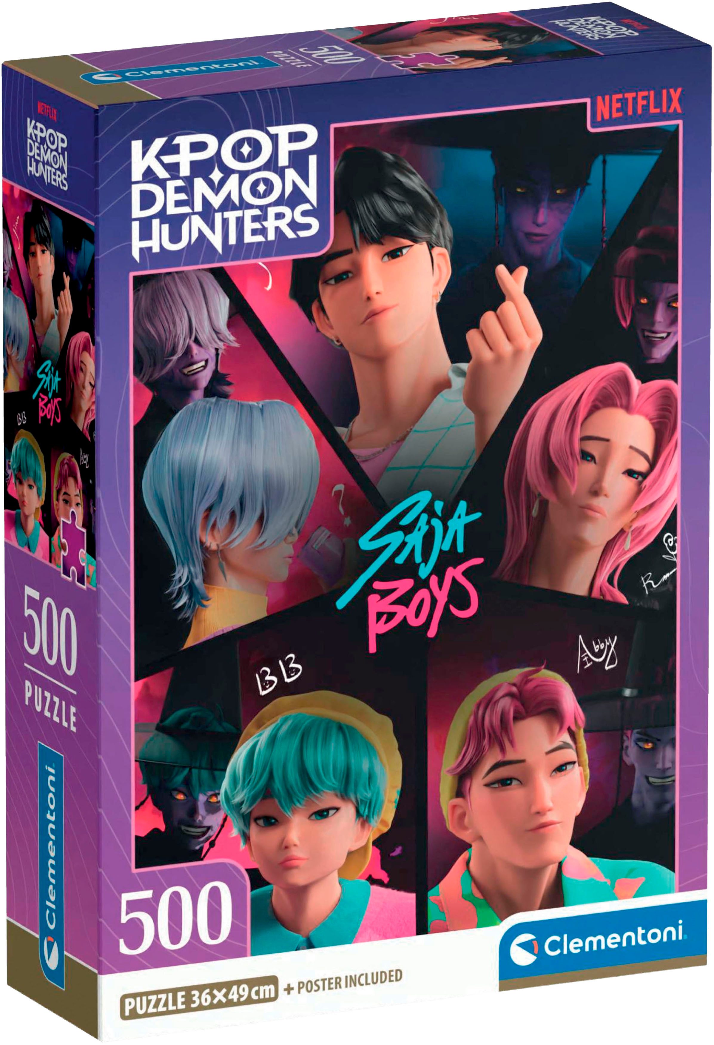 Clementoni® Puzzle High Quality Collection Compact K-Pop Demon Hunters, 500 Puzzleteile, Made in Europe