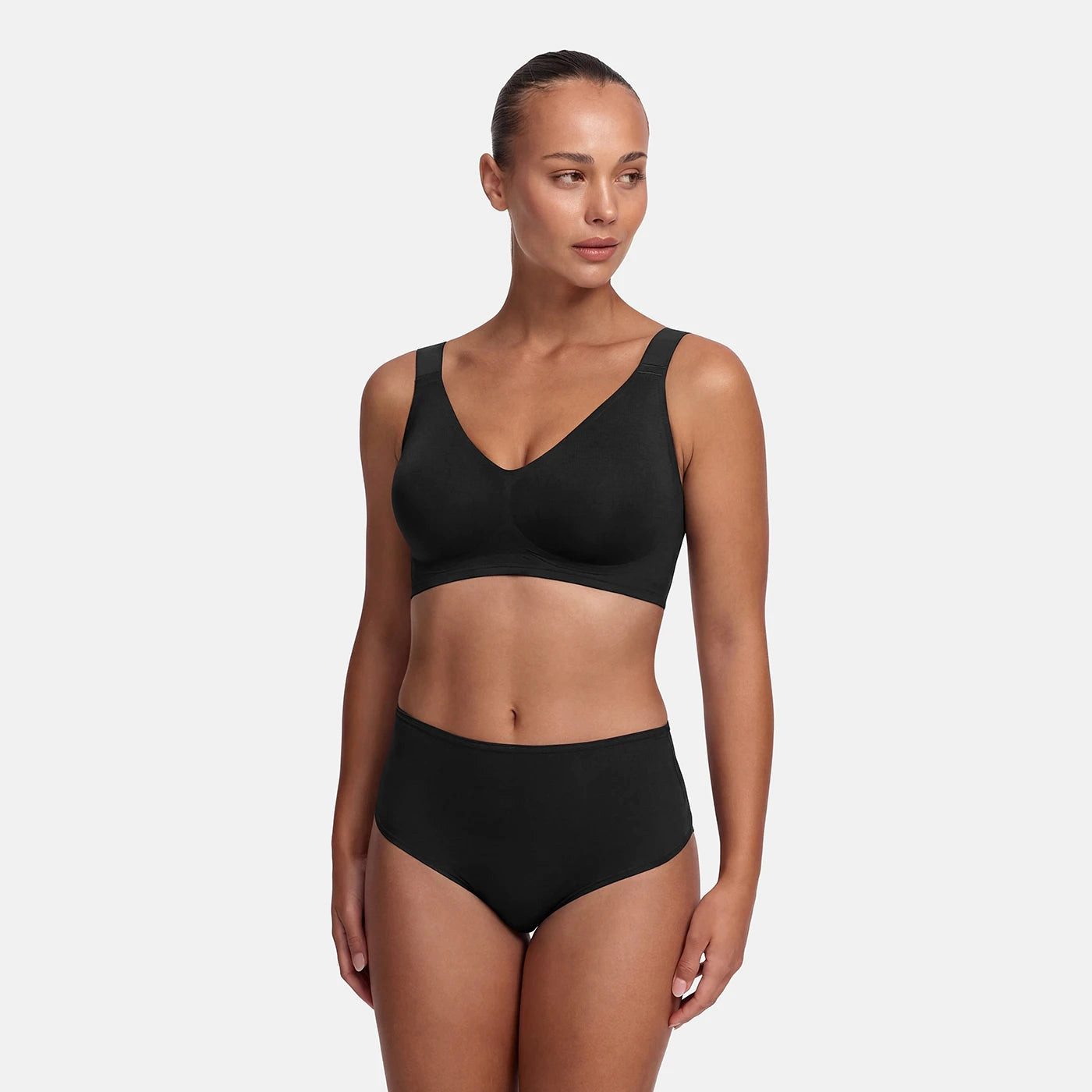 Tanga High-Waist Tanga, 3er Pack-Schwarz-XS